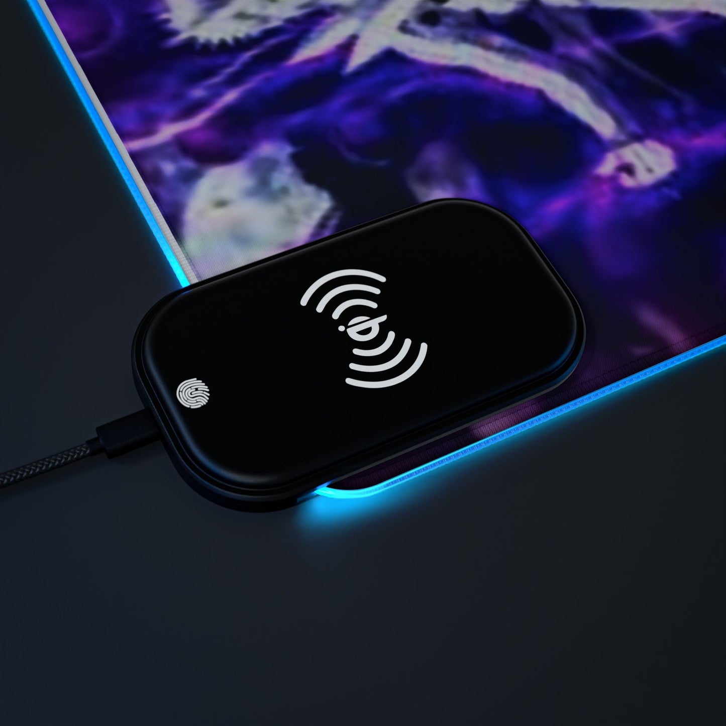 Naruto, Obito x madara - LED Gaming Mouse Pad, Wireless Charging