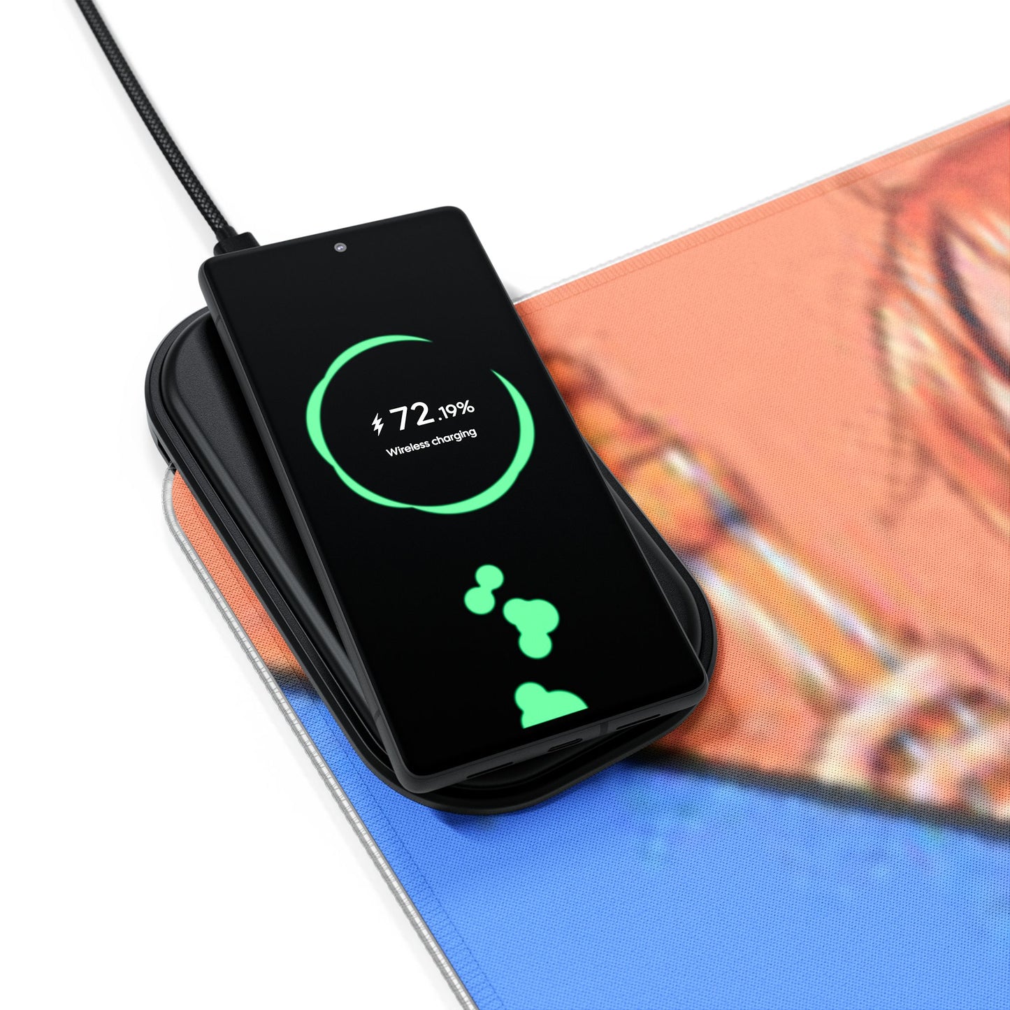 Luffy x Sanji x Zoro x Nami x Usopp, One piece - LED Gaming Mouse Pad with Wireless Charging