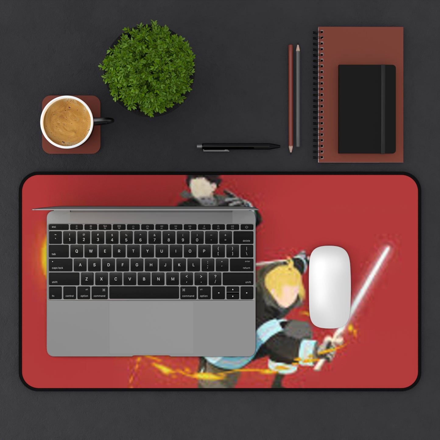 Fire force, Shinra x Arthur - Anime Desk Mat