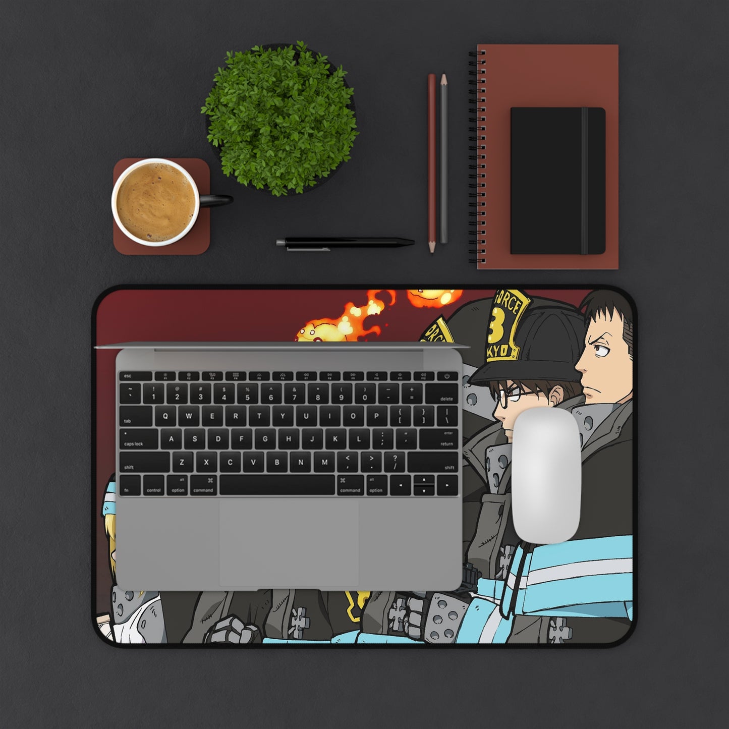 Fire Force, company 8 - Anime Desk Mat
