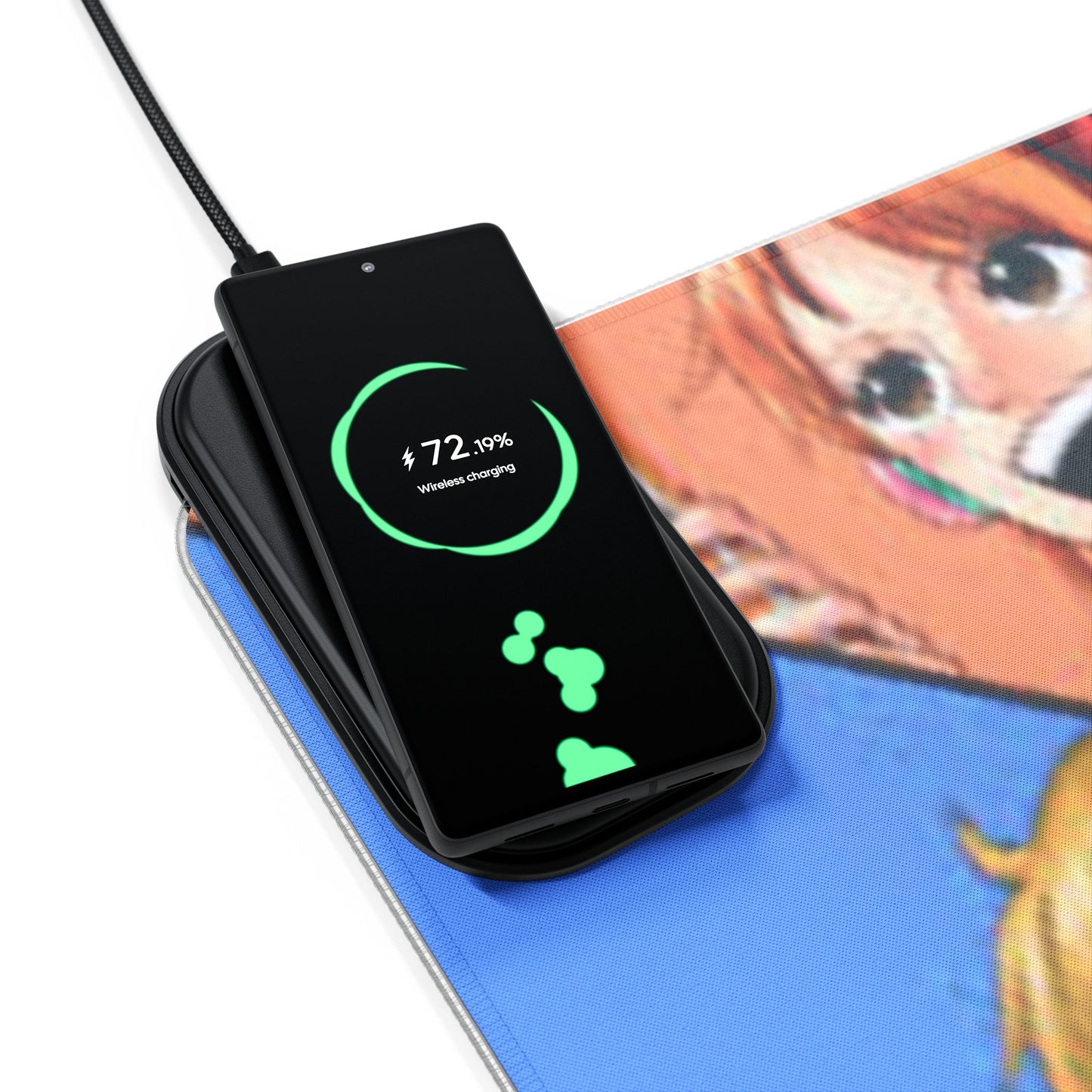 Luffy x Sanji x Zoro x Nami x Usopp, One piece - LED Gaming Mouse Pad with Wireless Charging