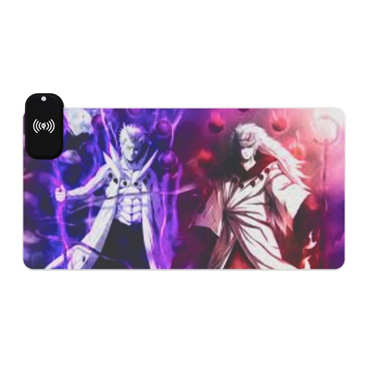 Naruto, Obito x madara - LED Gaming Mouse Pad, Wireless Charging