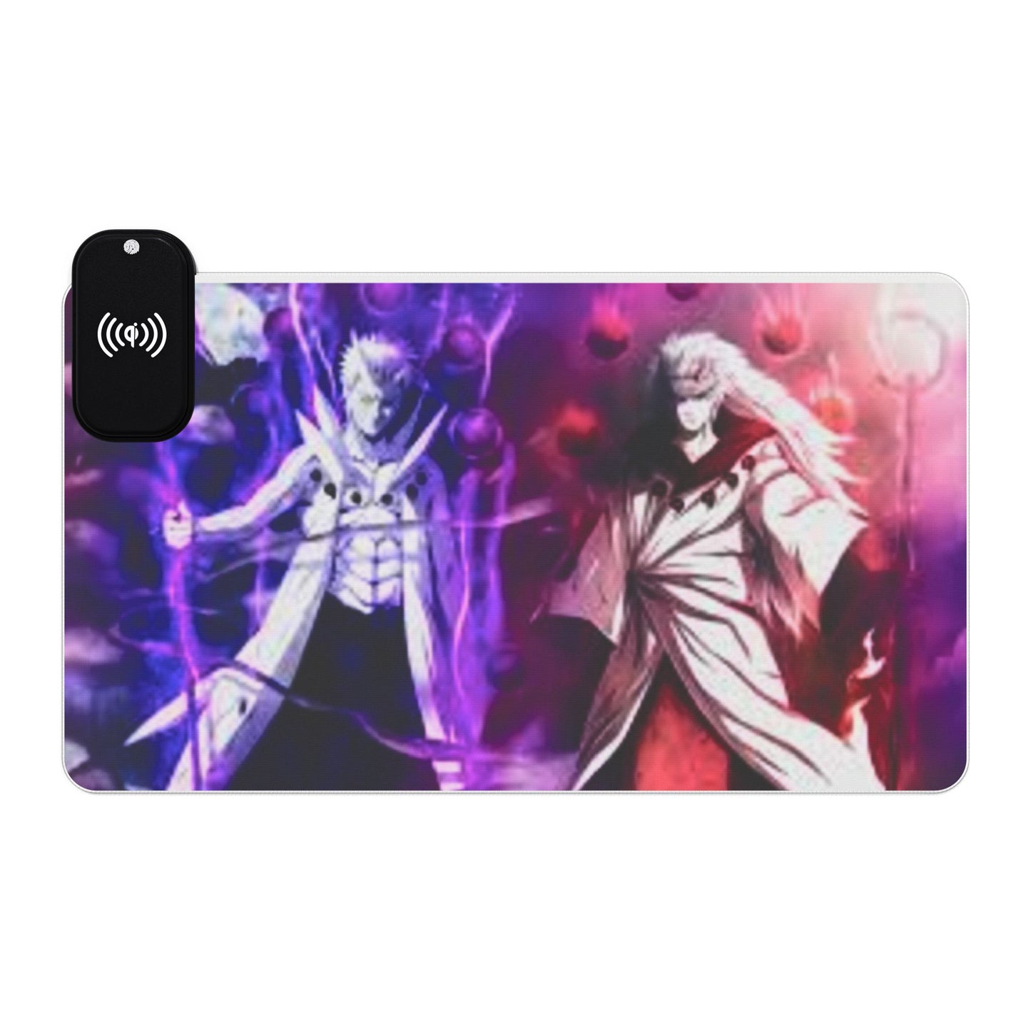 Naruto, Obito x madara - LED Gaming Mouse Pad, Wireless Charging