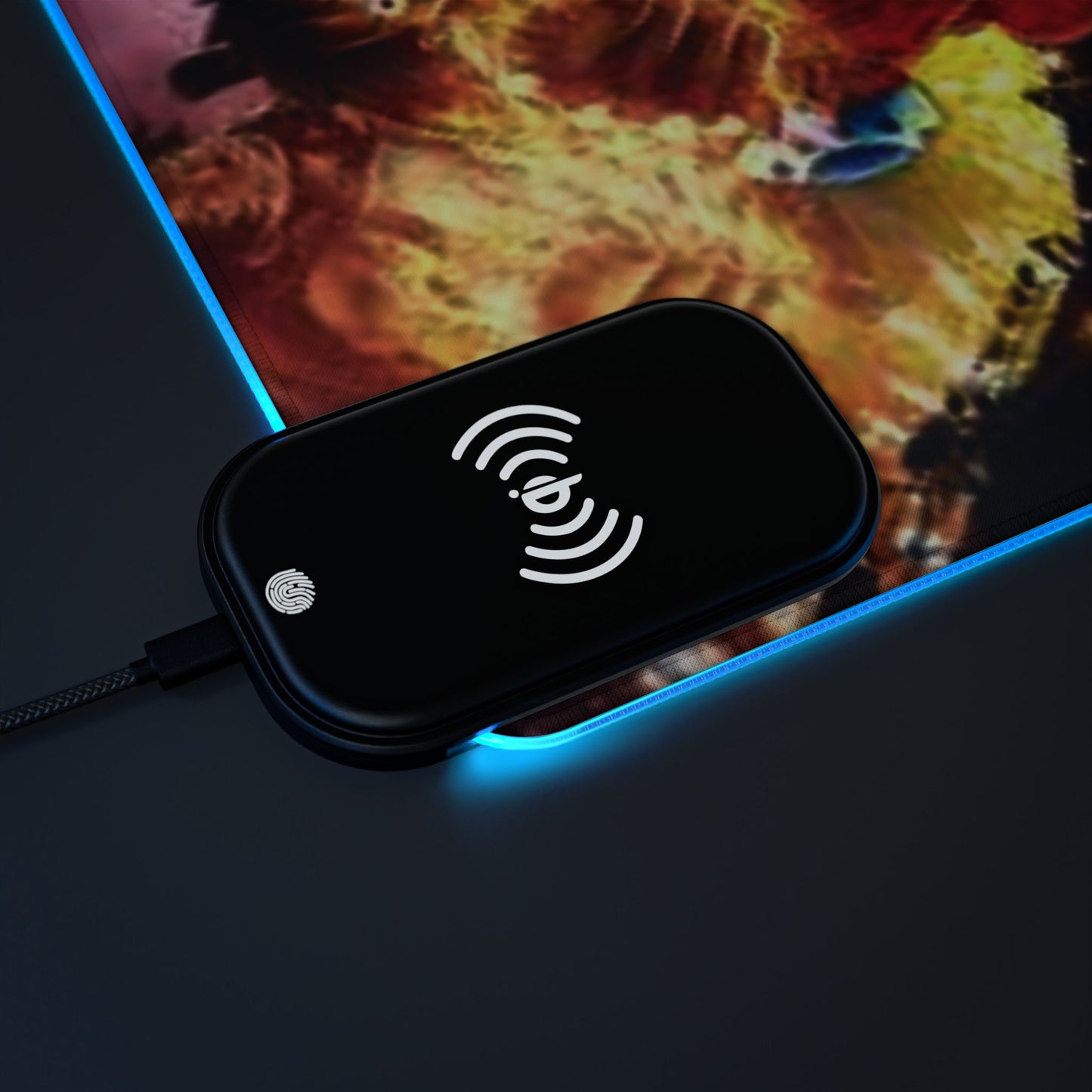 Luffy x Law - LED Gaming Mouse Pad with Wireless Charging