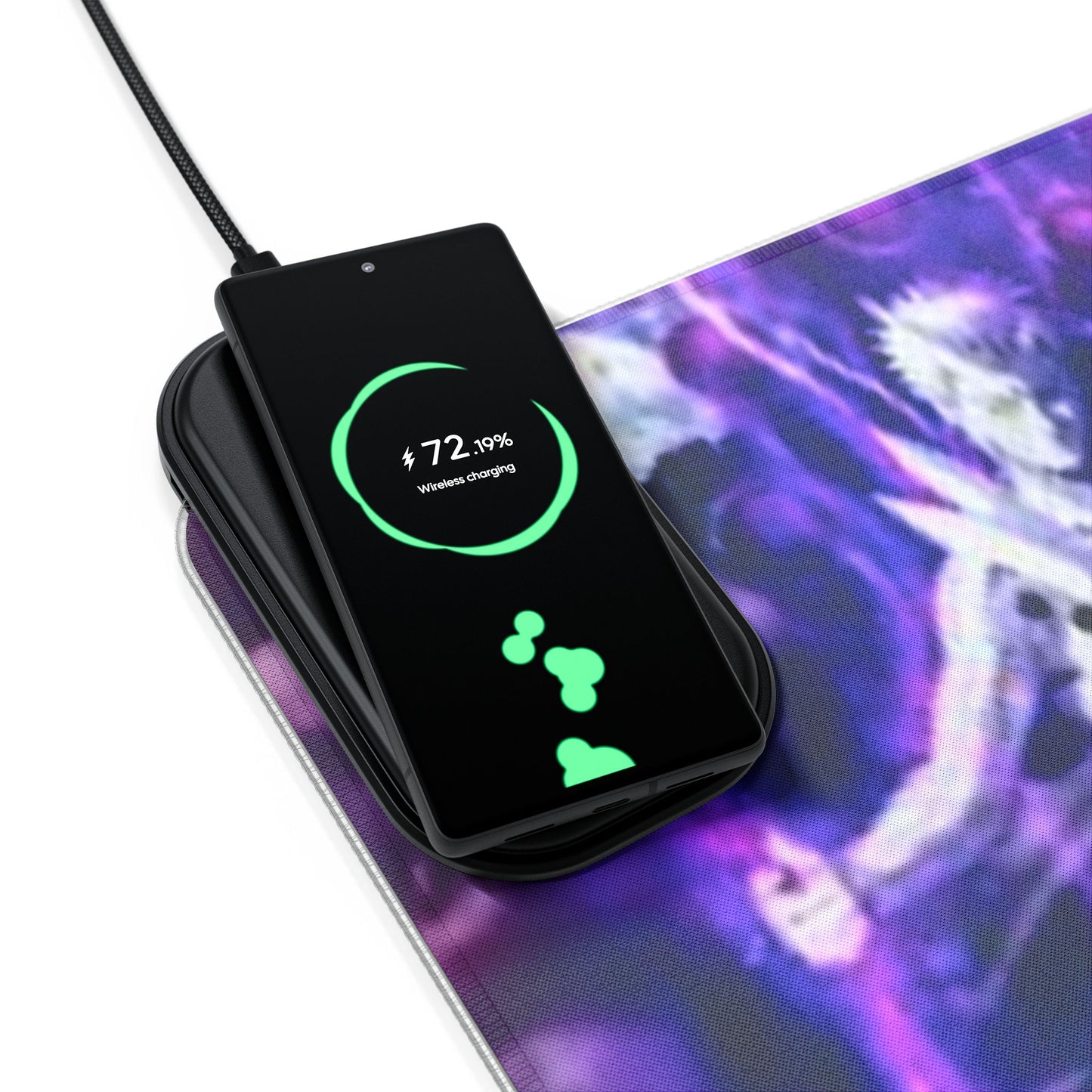 Naruto, Obito x madara - LED Gaming Mouse Pad, Wireless Charging