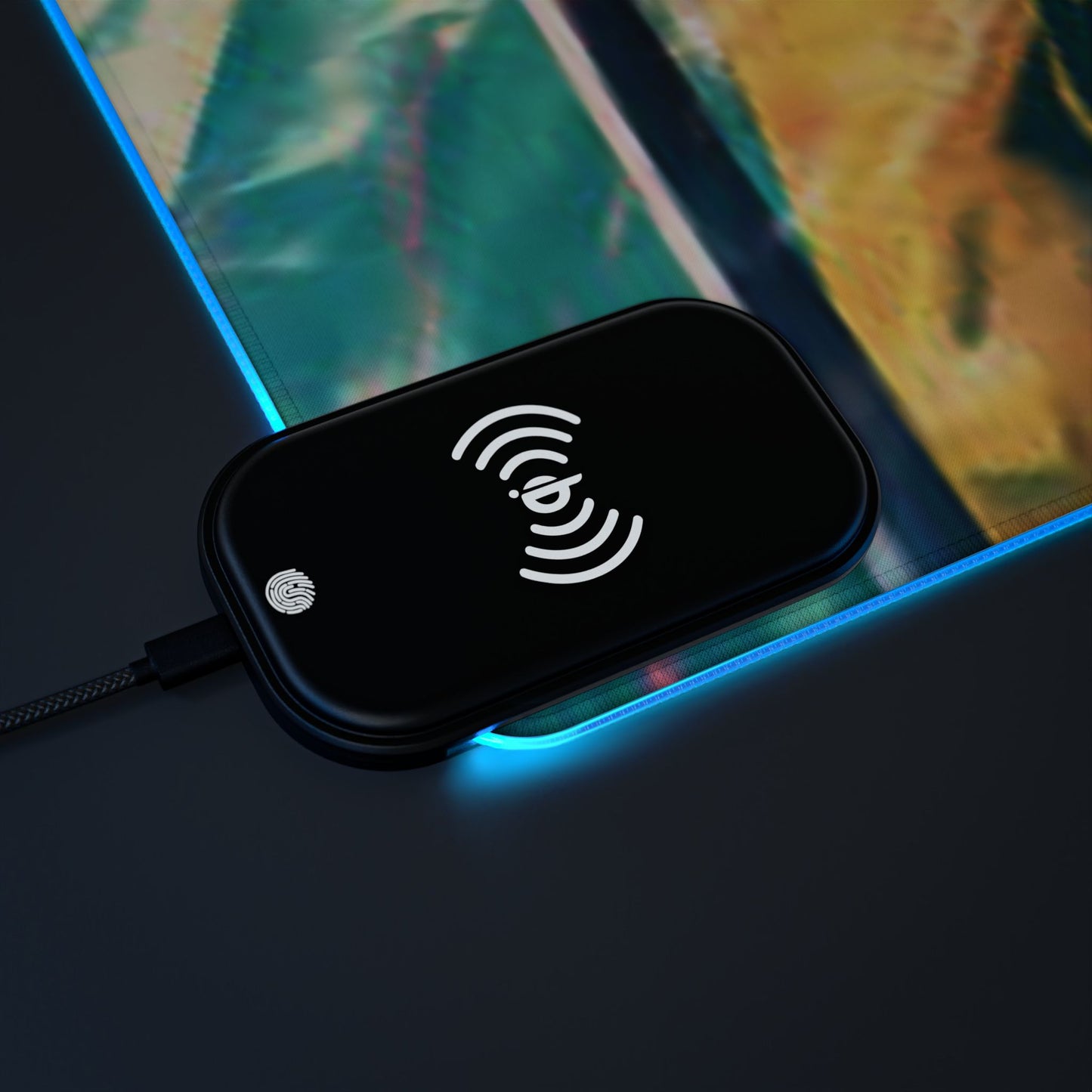 Zoro, one piece - LED Gaming Mouse Pad with Wireless Charging