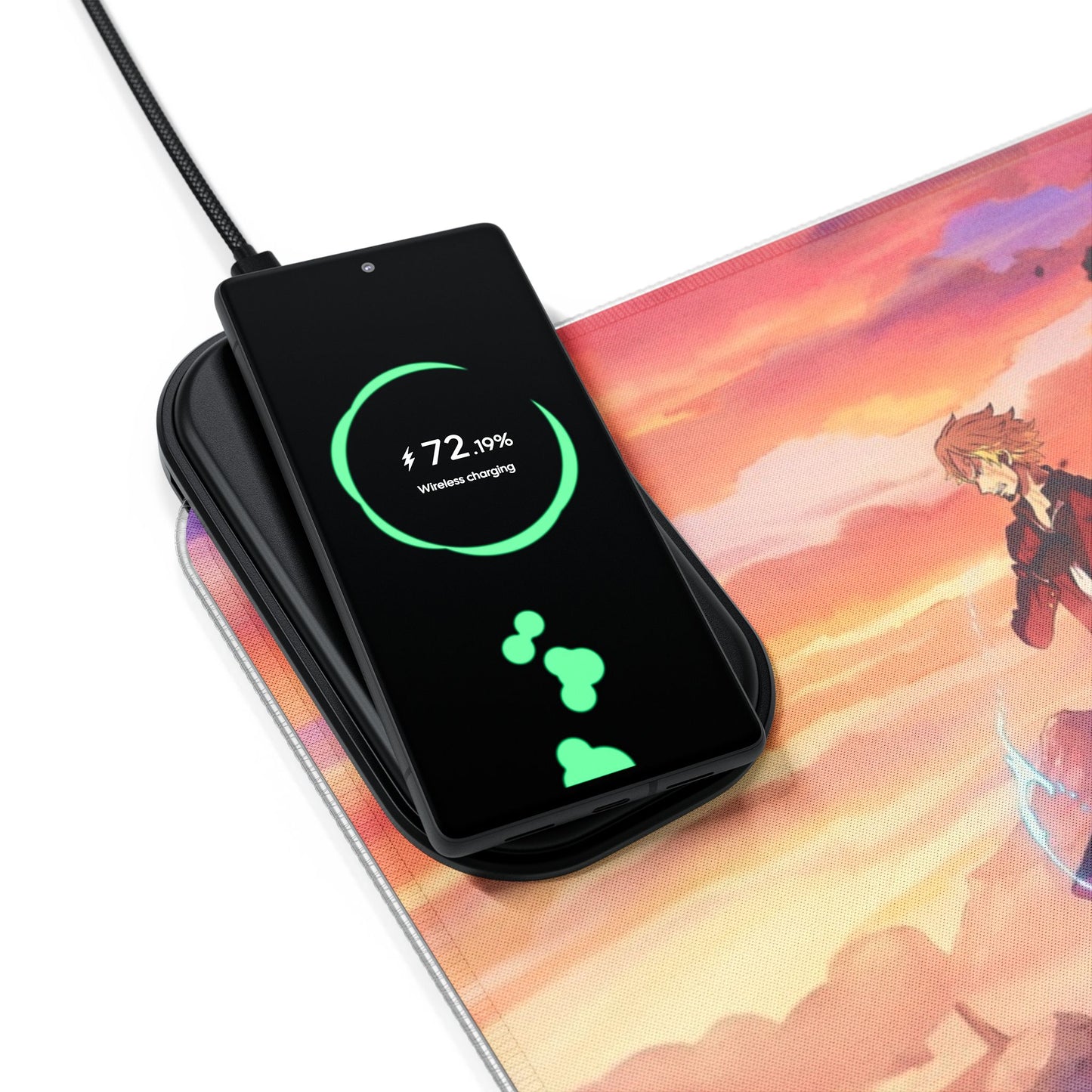 One piece - LED Gaming Mouse Pad with Wireless Charging