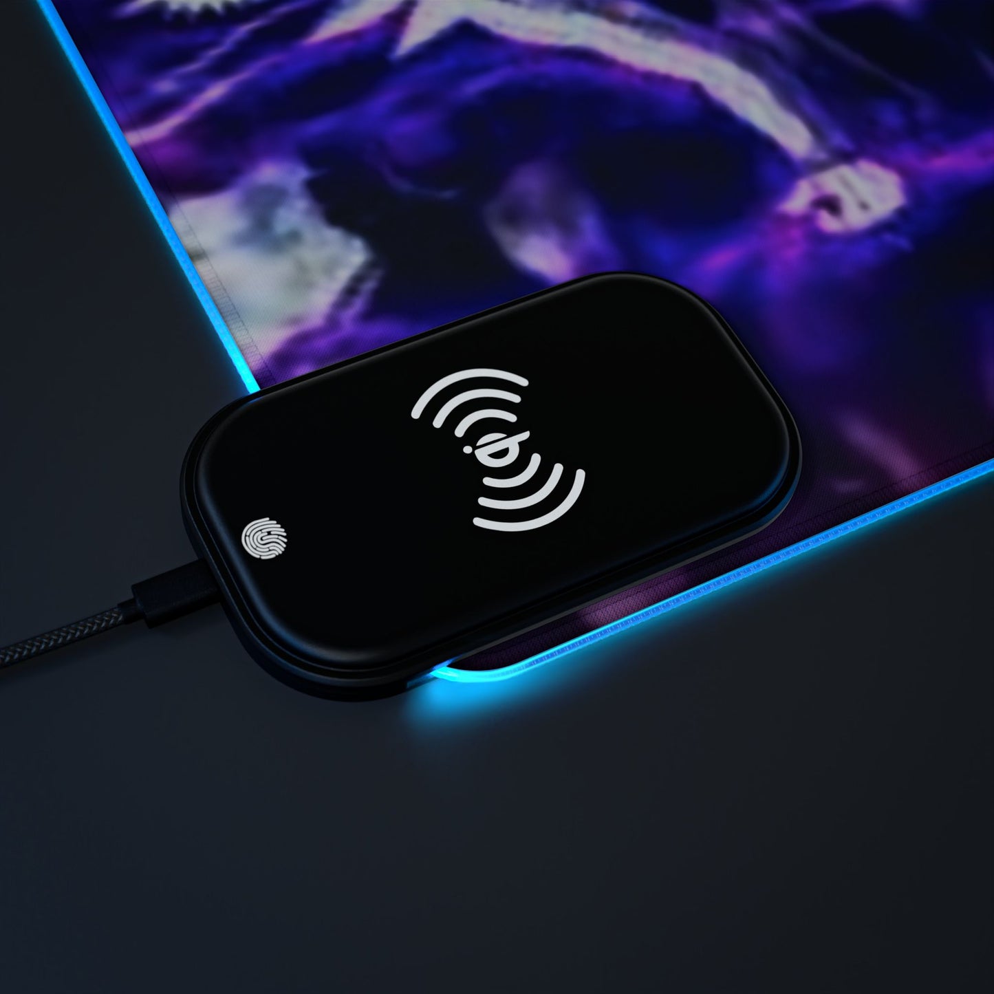 Naruto, Obito x madara - LED Gaming Mouse Pad, Wireless Charging