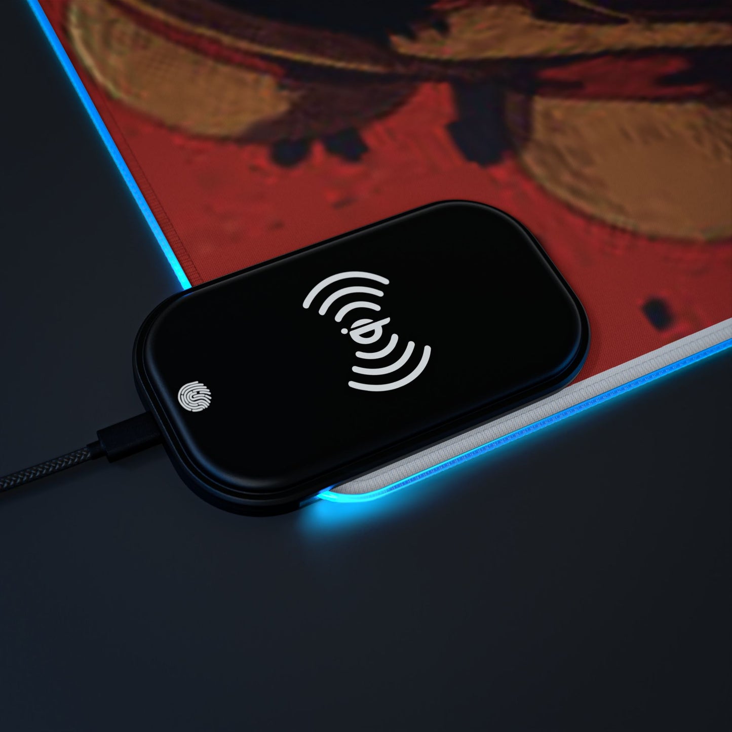 Luffy, One piece - LED Wireless Charging Gaming Mouse Pad