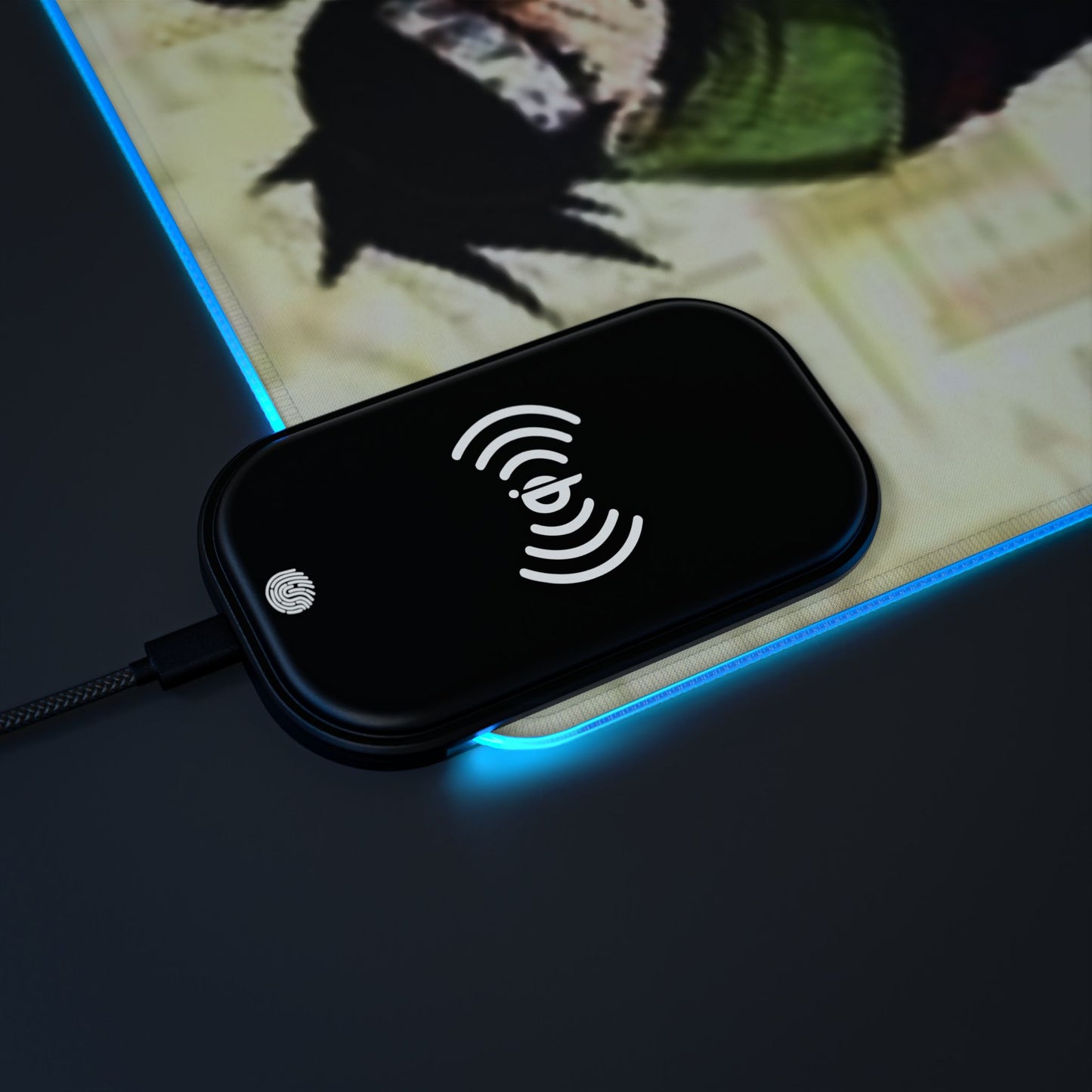 Naruto, LED Gaming Mouse Pad with Wireless Charging