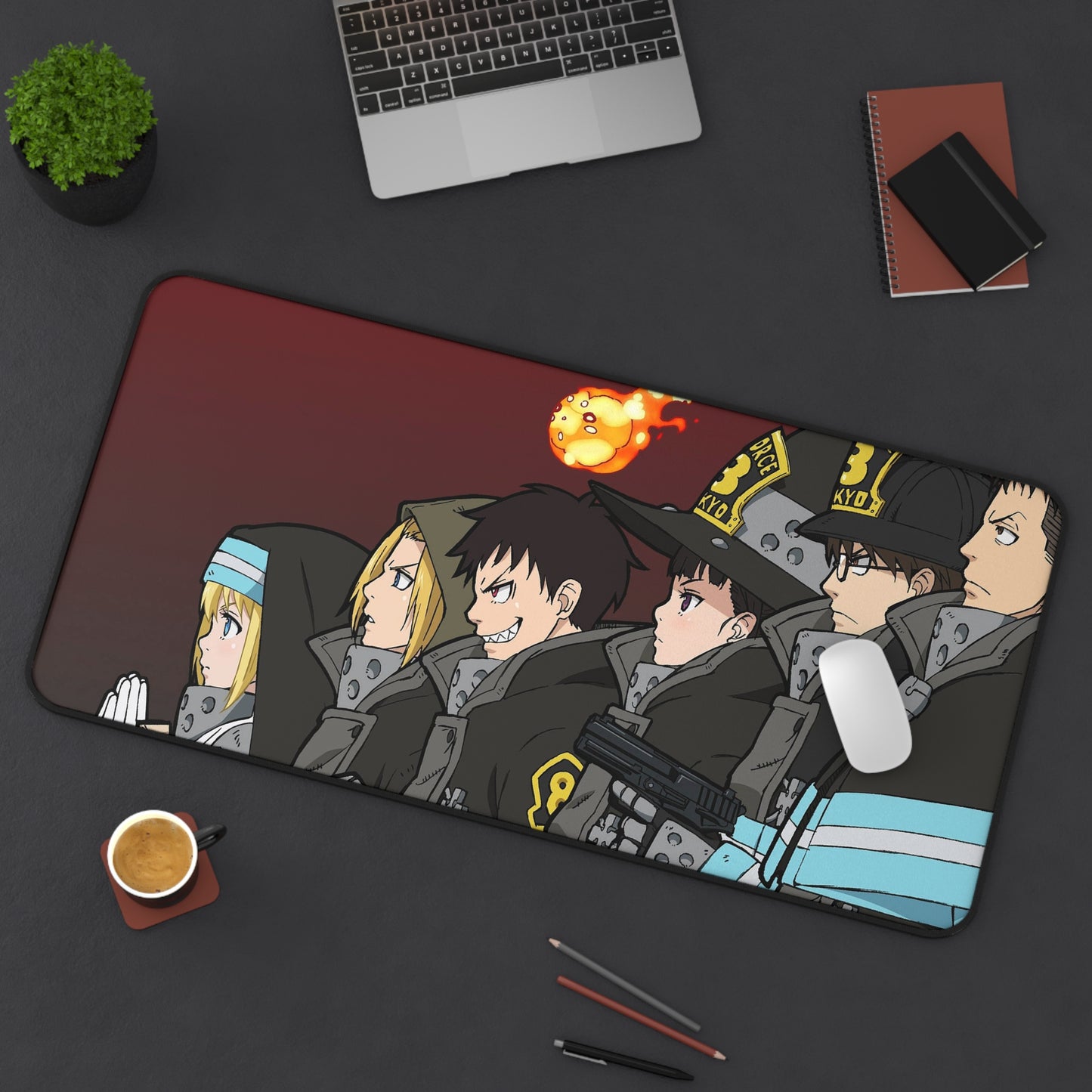 Fire Force, company 8 - Anime Desk Mat