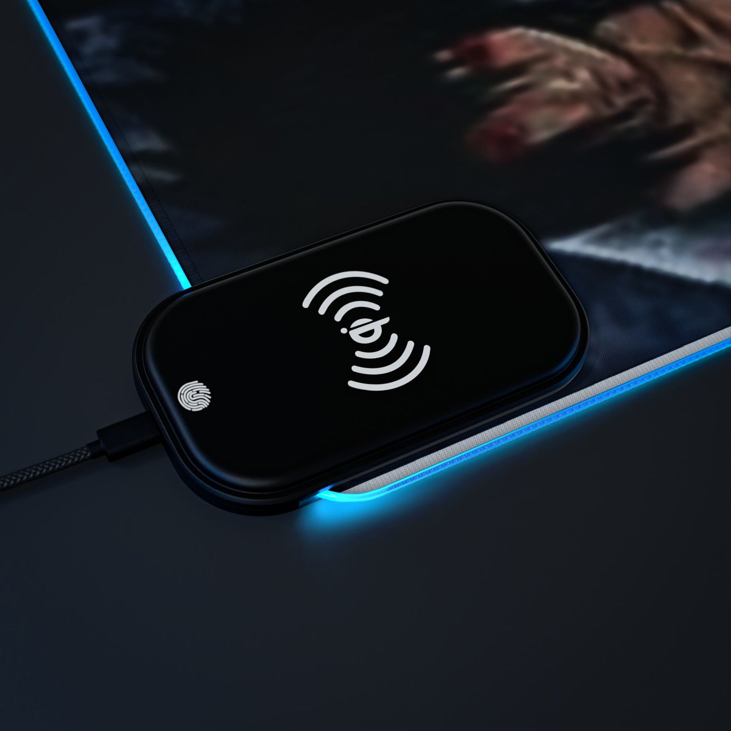 Naruto, Uchiha members - LED Wireless Charging Gaming Mouse Pad