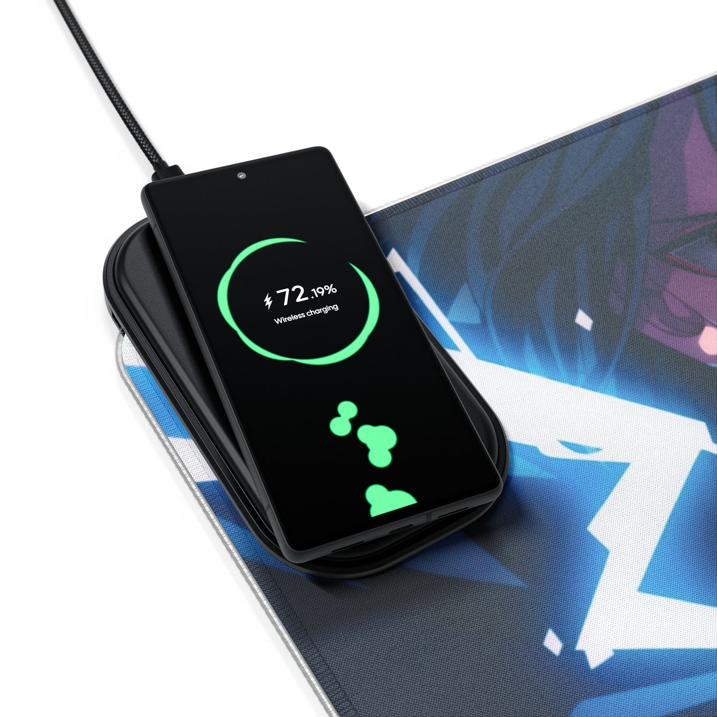 Sasuke Uchiha - LED Gaming Mouse Pad with Wireless Charging