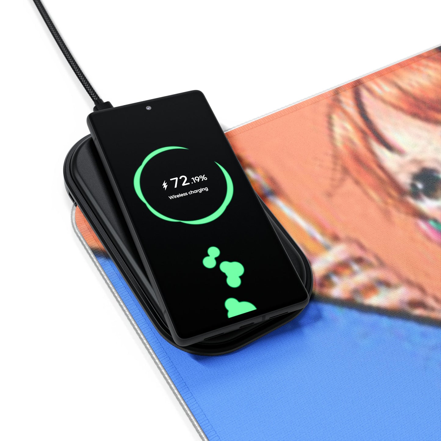 Luffy x Sanji x Zoro x Nami x Usopp, One piece - LED Gaming Mouse Pad with Wireless Charging