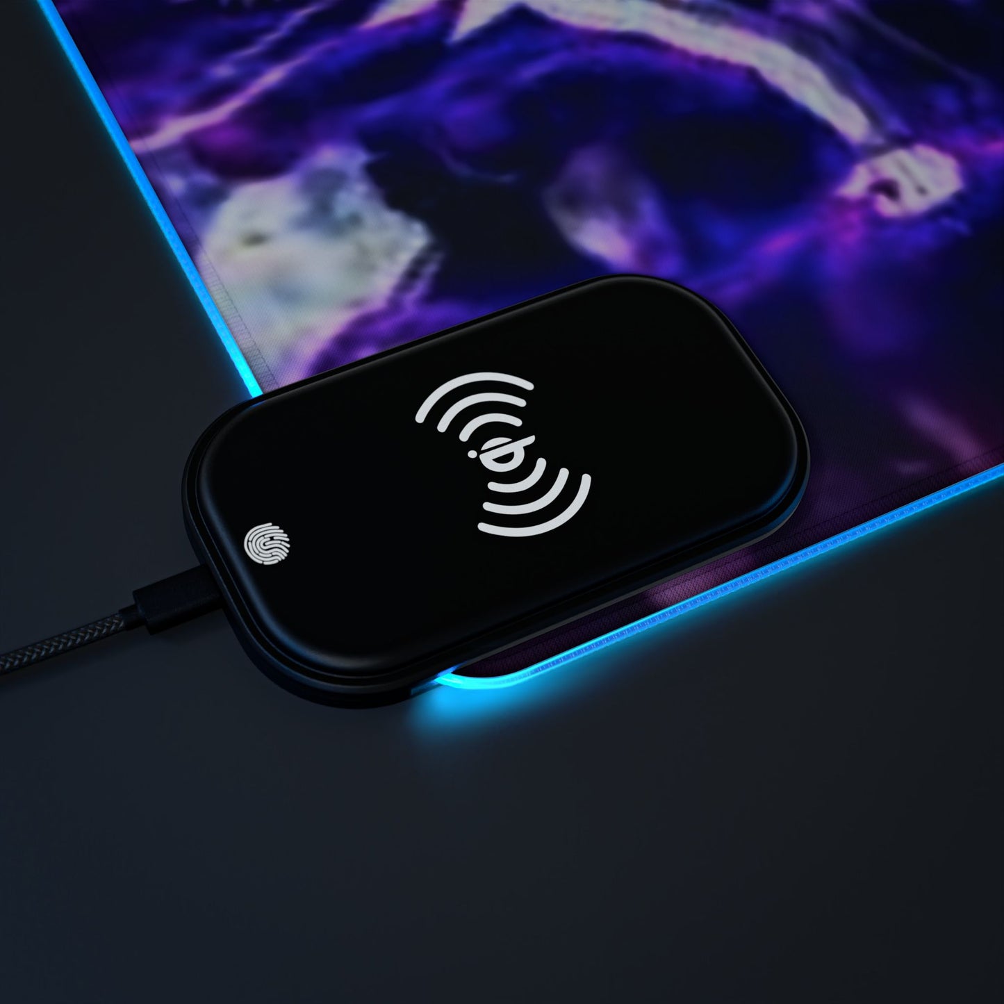 Naruto, Obito x madara - LED Gaming Mouse Pad, Wireless Charging