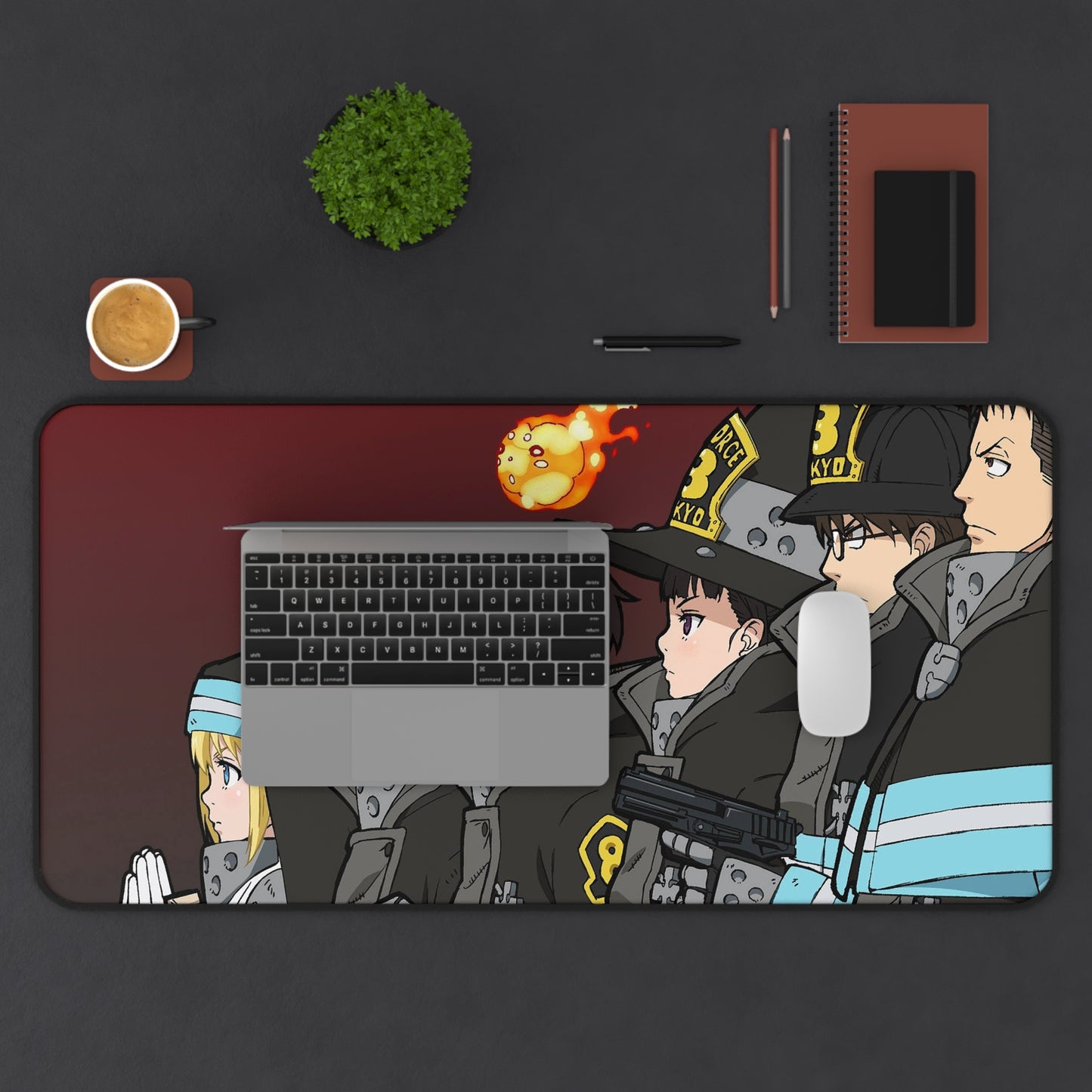 Fire Force, company 8 - Anime Desk Mat