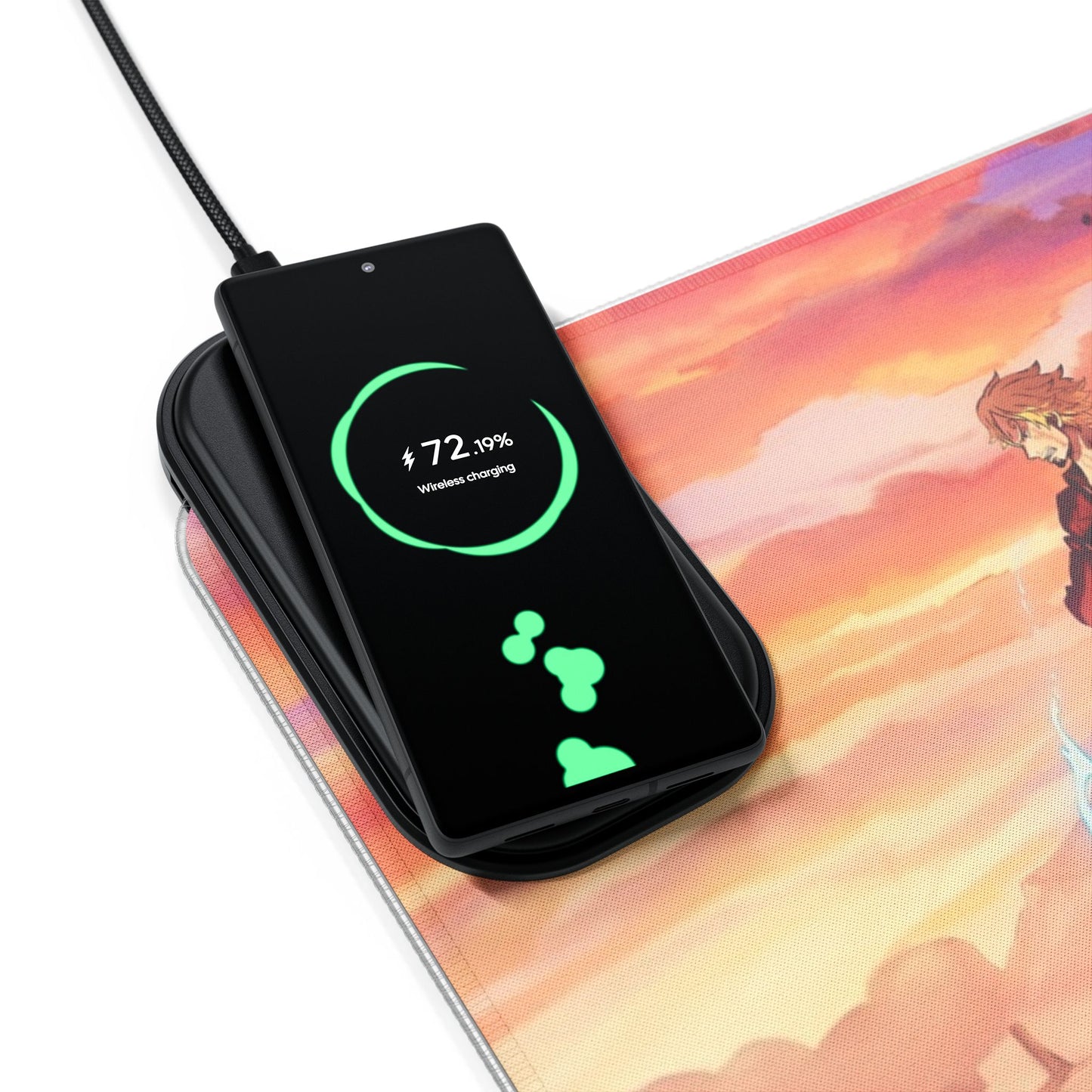 One piece - LED Gaming Mouse Pad with Wireless Charging