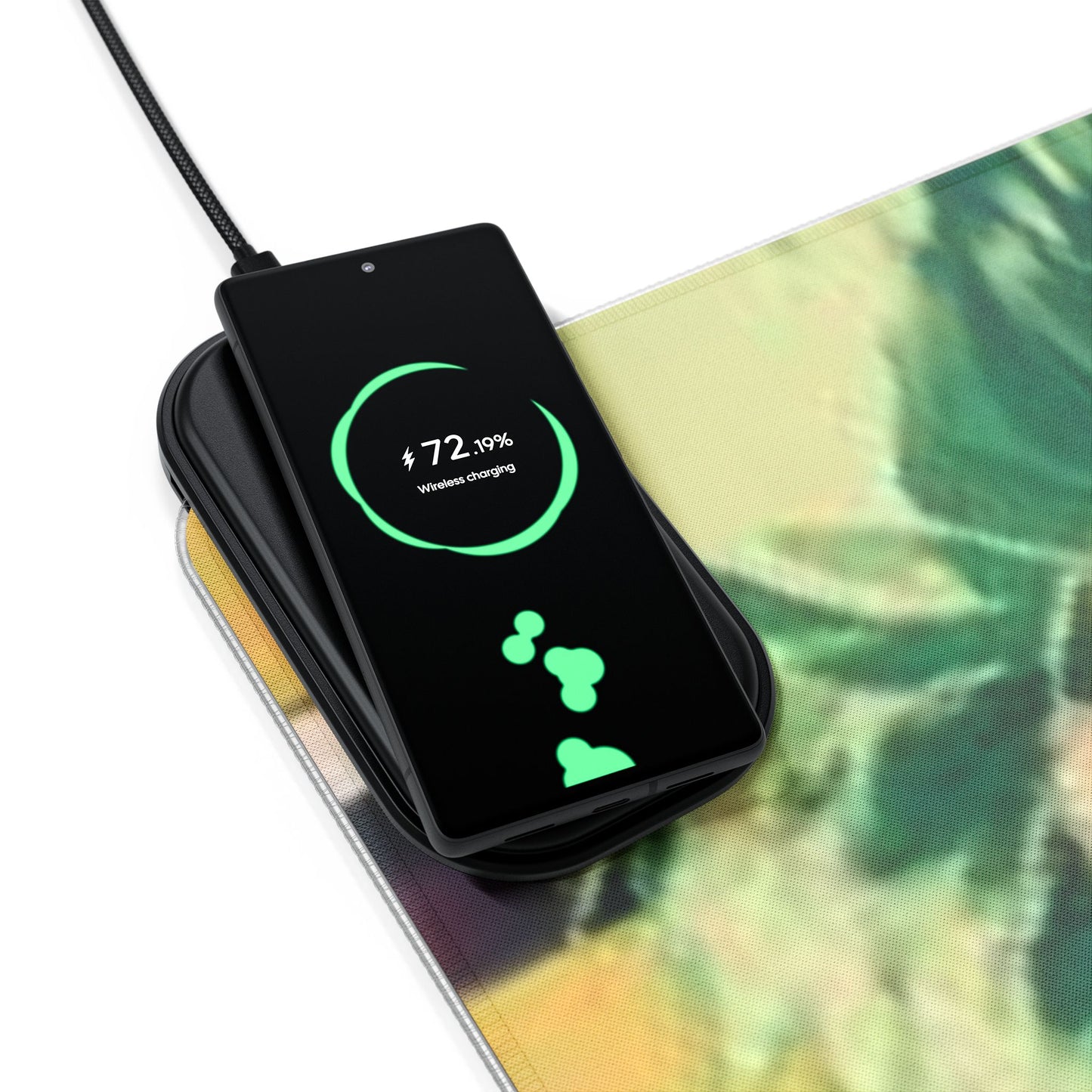 Zoro x Sanji LED Gaming Mouse Pad, Wireless Charging