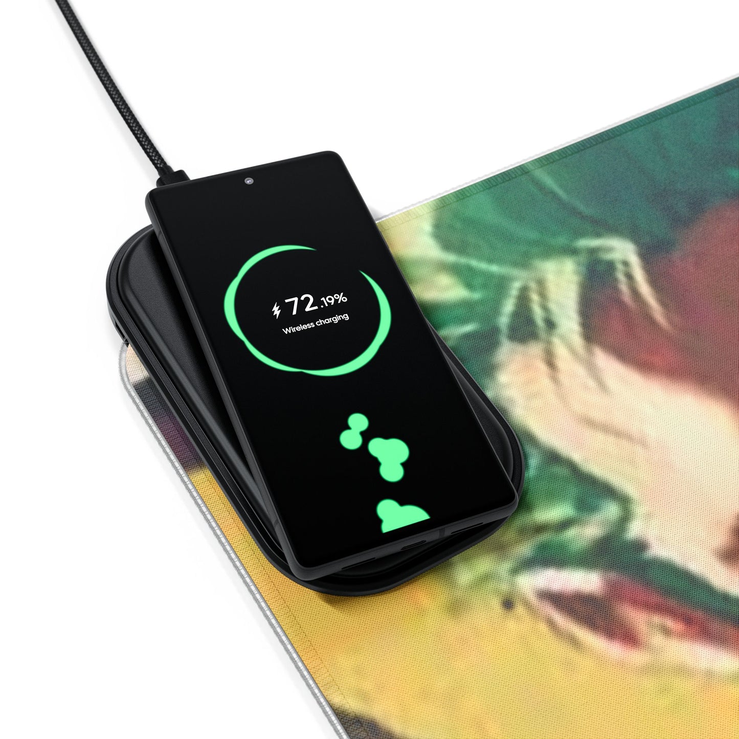 Zoro x Sanji LED Gaming Mouse Pad, Wireless Charging
