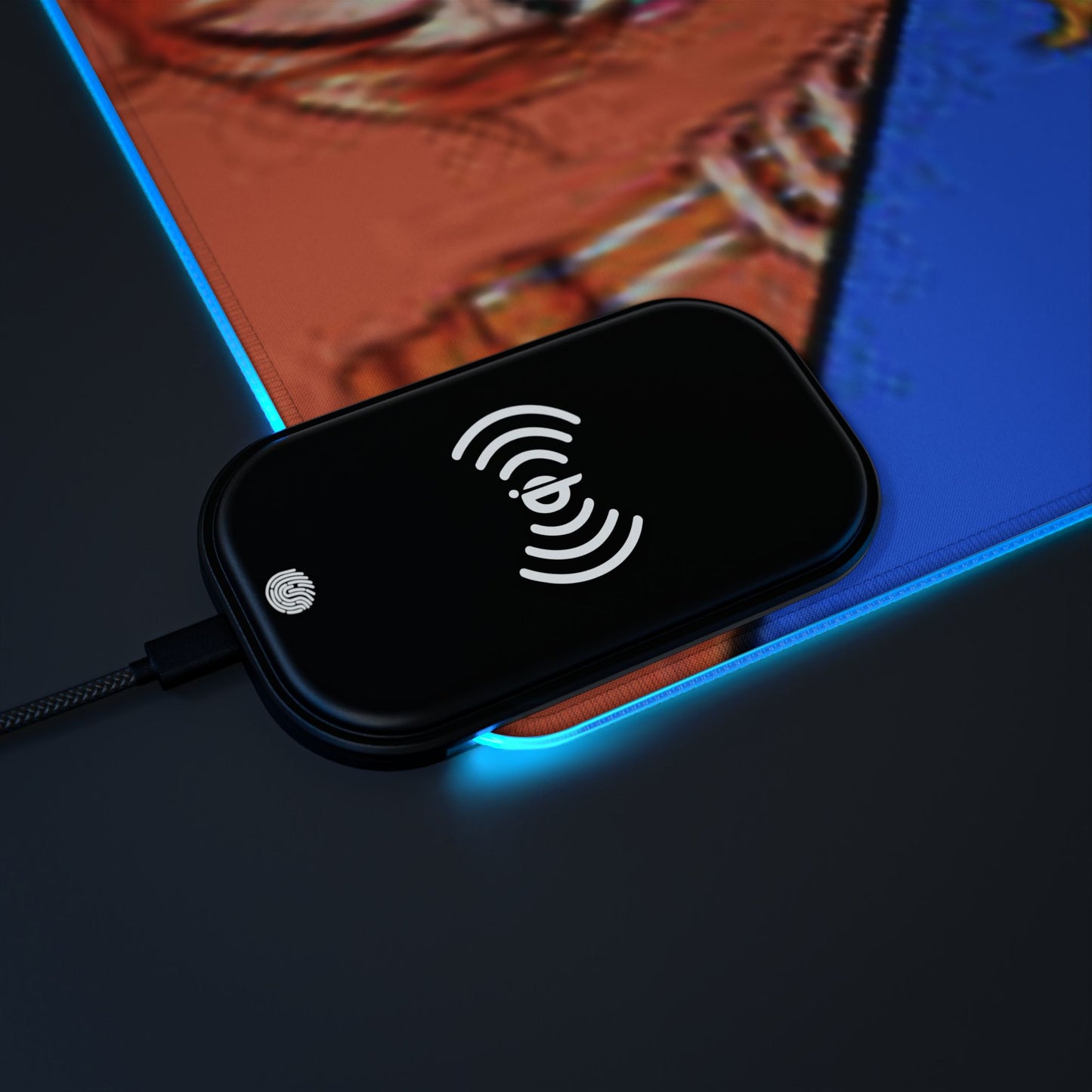Luffy x Sanji x Zoro x Nami x Usopp, One piece - LED Gaming Mouse Pad with Wireless Charging
