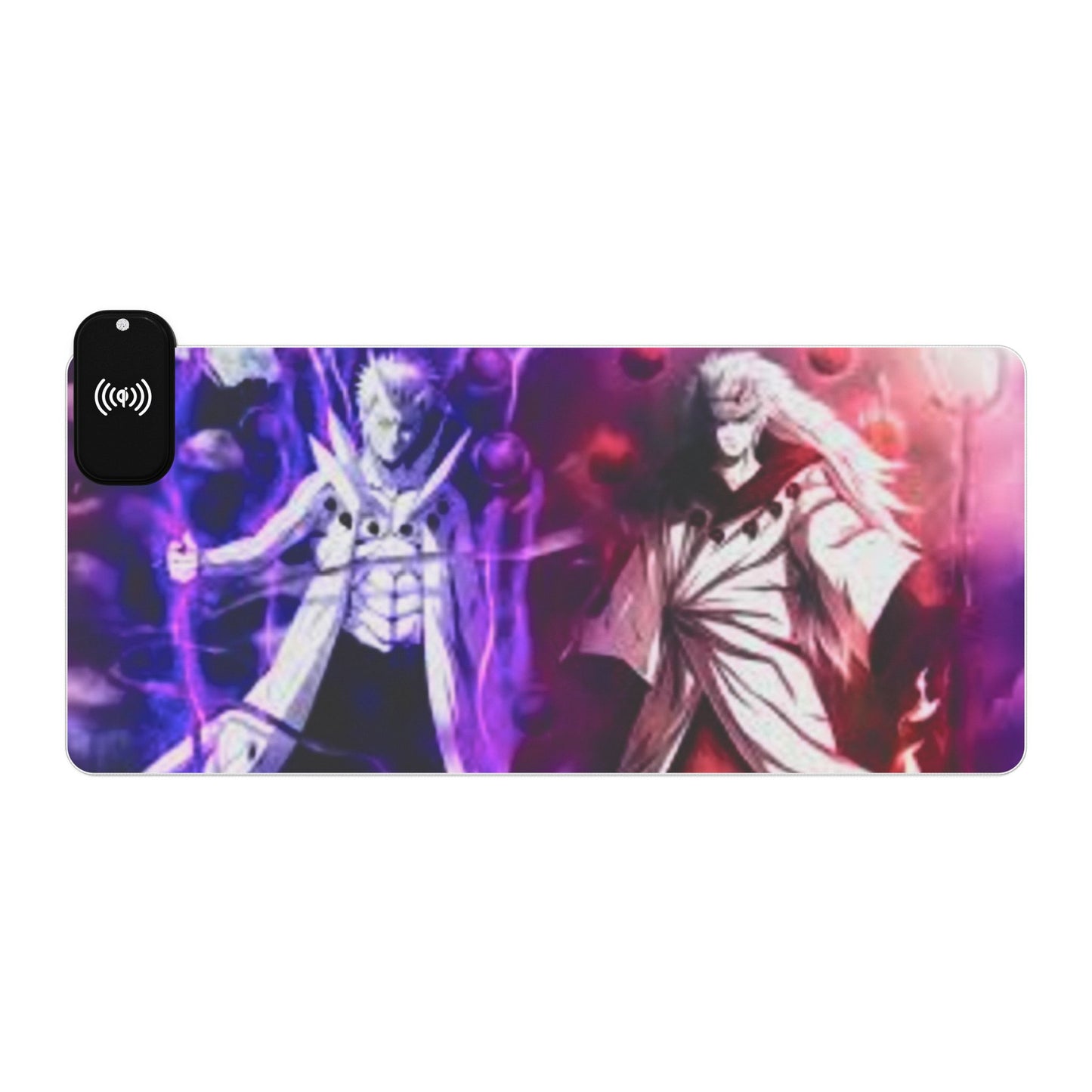 Naruto, Obito x madara - LED Gaming Mouse Pad, Wireless Charging