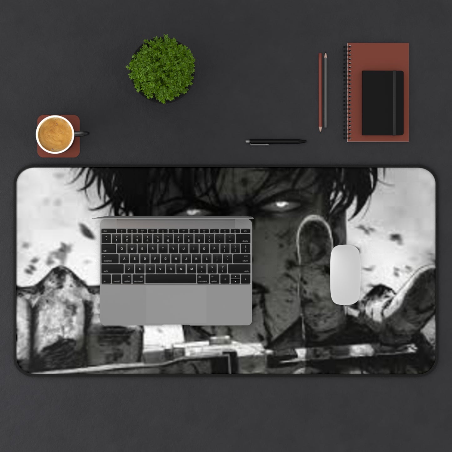 Captain Levi Ackerman, AOT - Anime Desk Mat