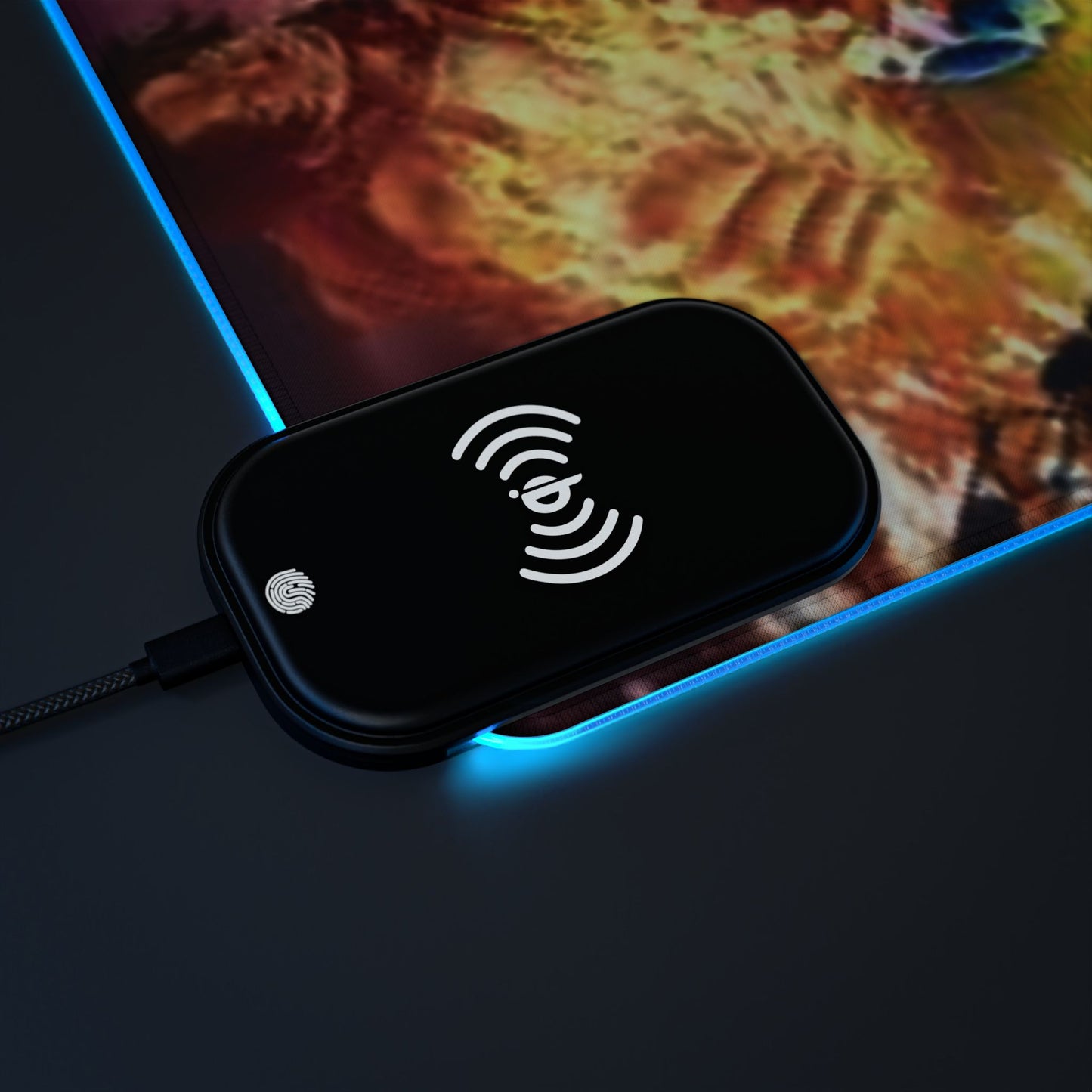 Luffy x Law - LED Gaming Mouse Pad with Wireless Charging
