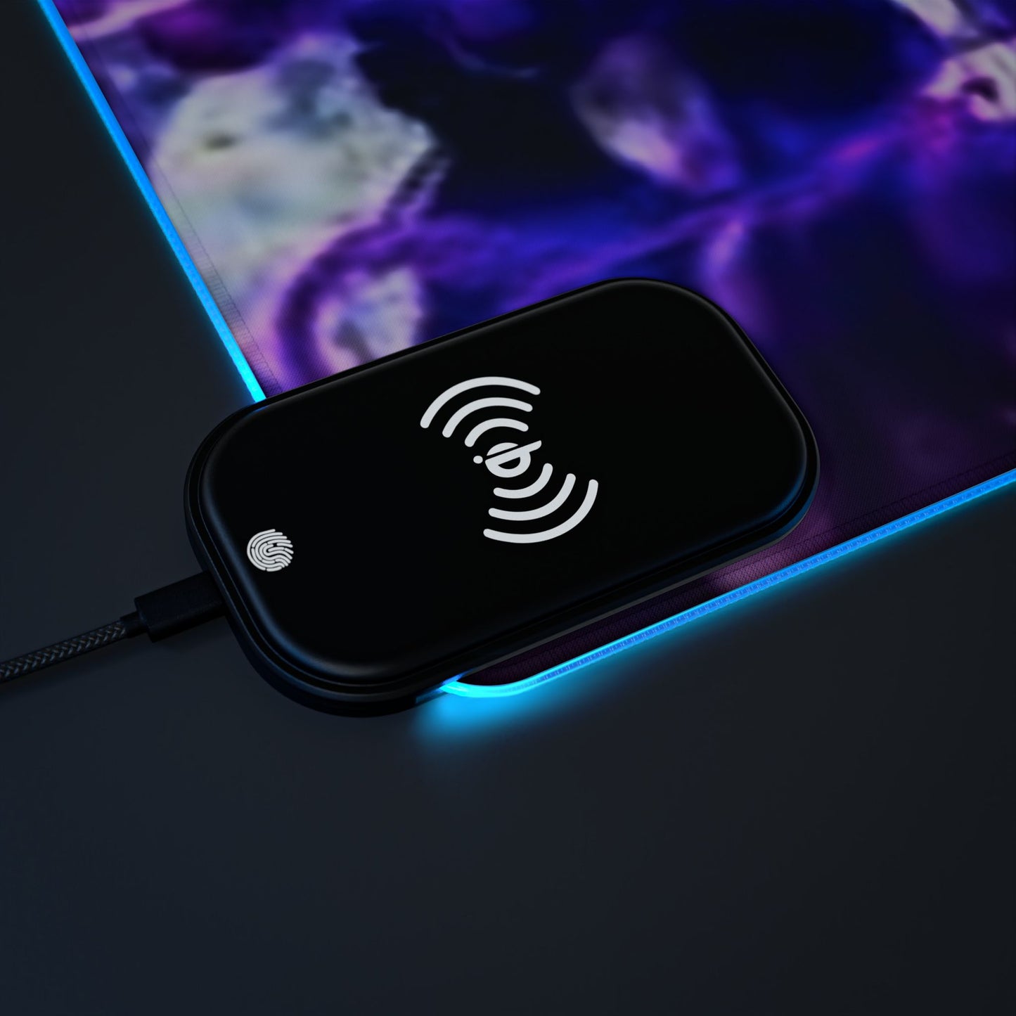 Naruto, Obito x madara - LED Gaming Mouse Pad, Wireless Charging