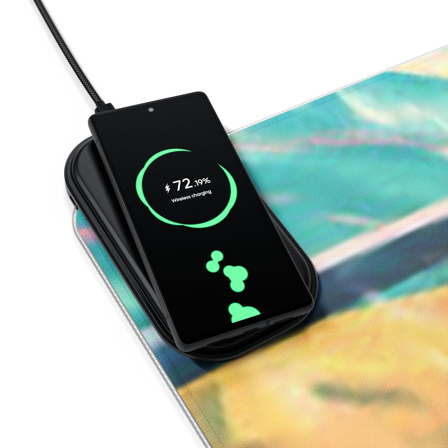 Zoro, one piece - LED Gaming Mouse Pad with Wireless Charging