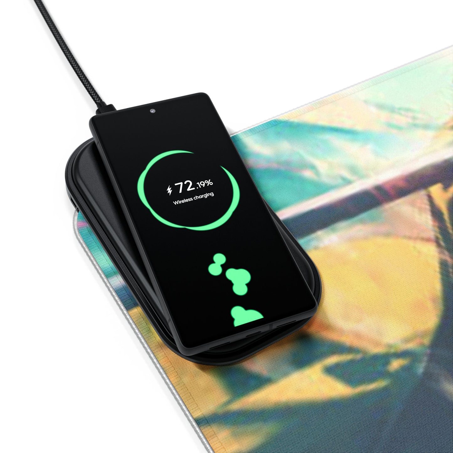Zoro, one piece - LED Gaming Mouse Pad with Wireless Charging