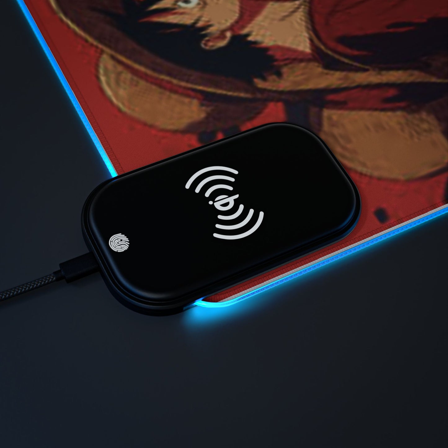 Luffy, One piece - LED Wireless Charging Gaming Mouse Pad