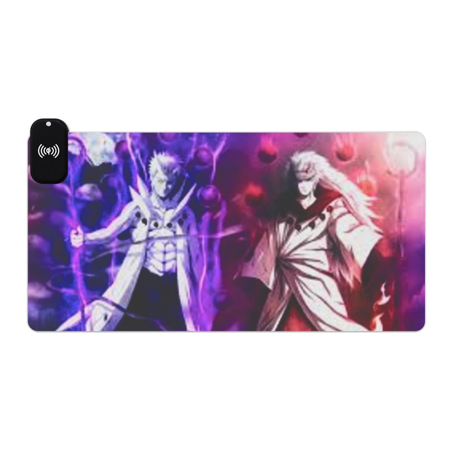 Naruto, Obito x madara - LED Gaming Mouse Pad, Wireless Charging