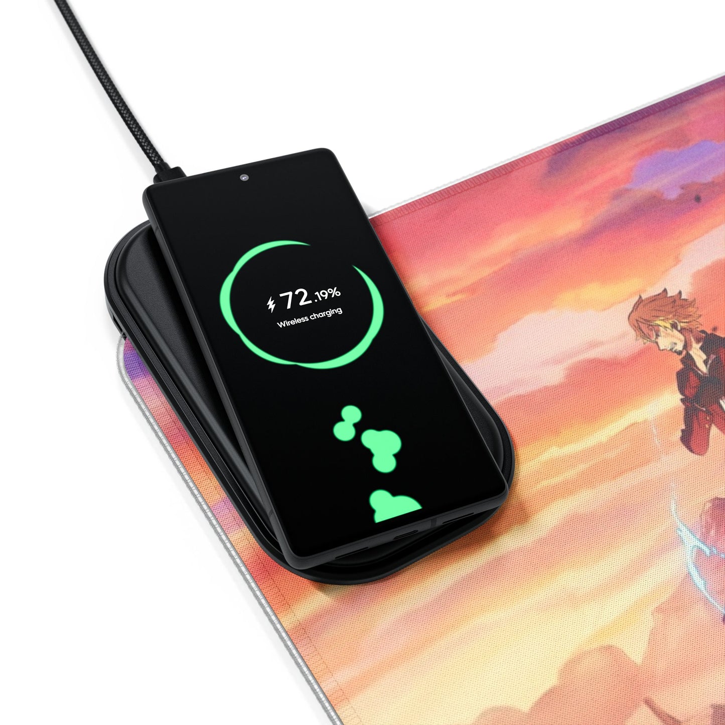 One piece - LED Gaming Mouse Pad with Wireless Charging