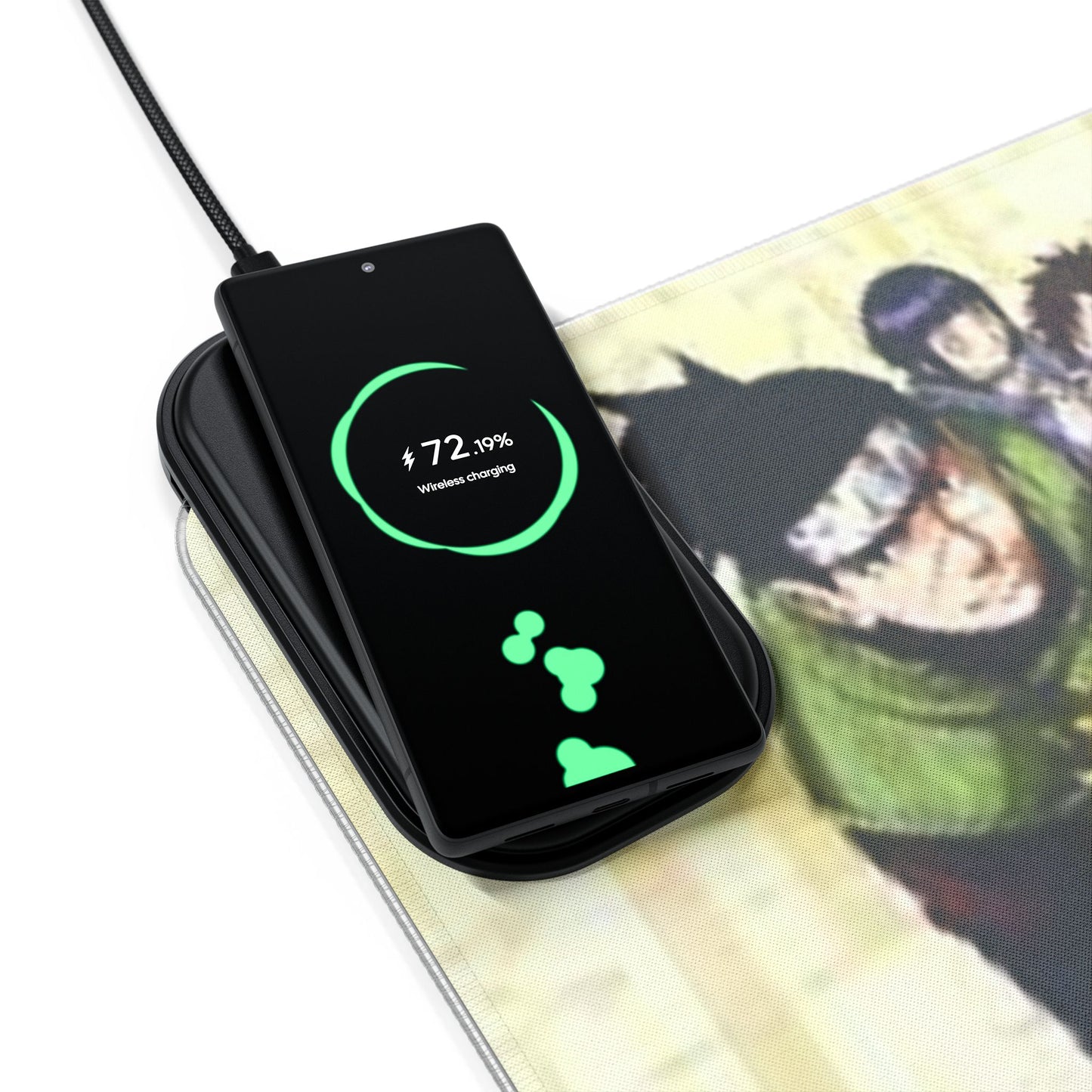 Naruto, LED Gaming Mouse Pad with Wireless Charging