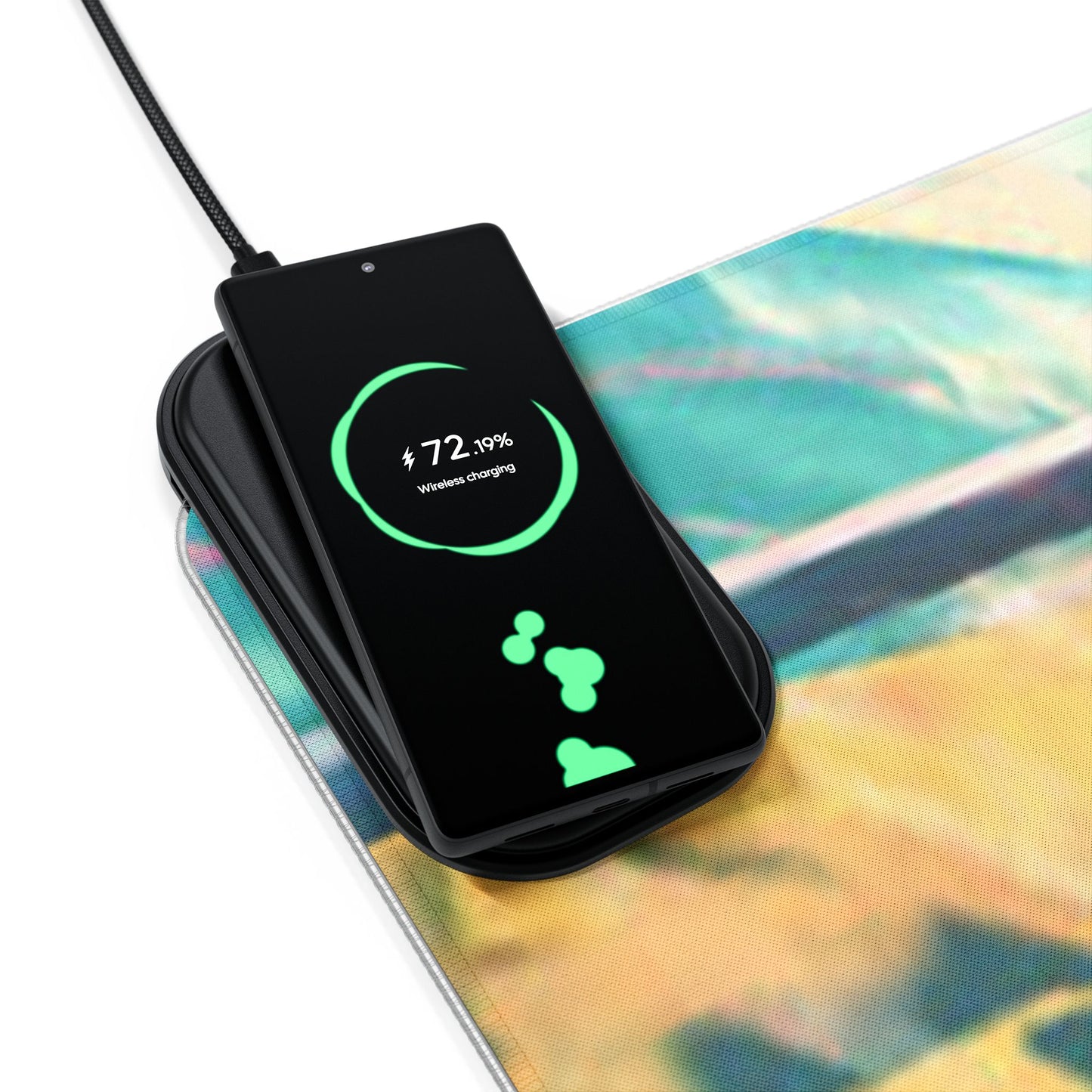 Zoro, one piece - LED Gaming Mouse Pad with Wireless Charging