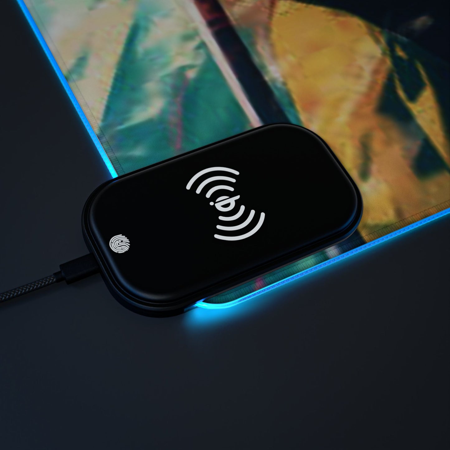 Zoro, one piece - LED Gaming Mouse Pad with Wireless Charging