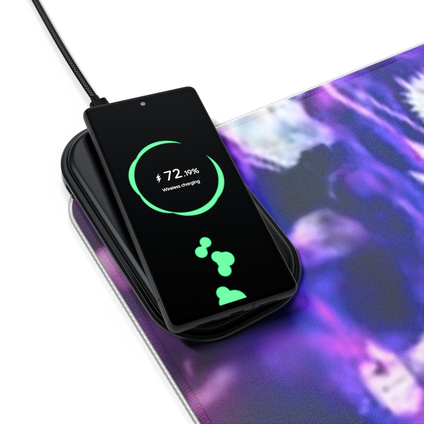 Naruto, Obito x madara - LED Gaming Mouse Pad, Wireless Charging