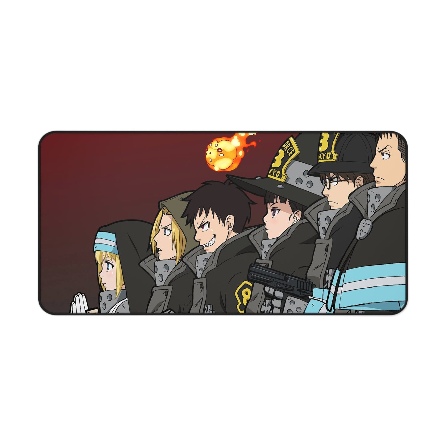 Fire Force, company 8 - Anime Desk Mat