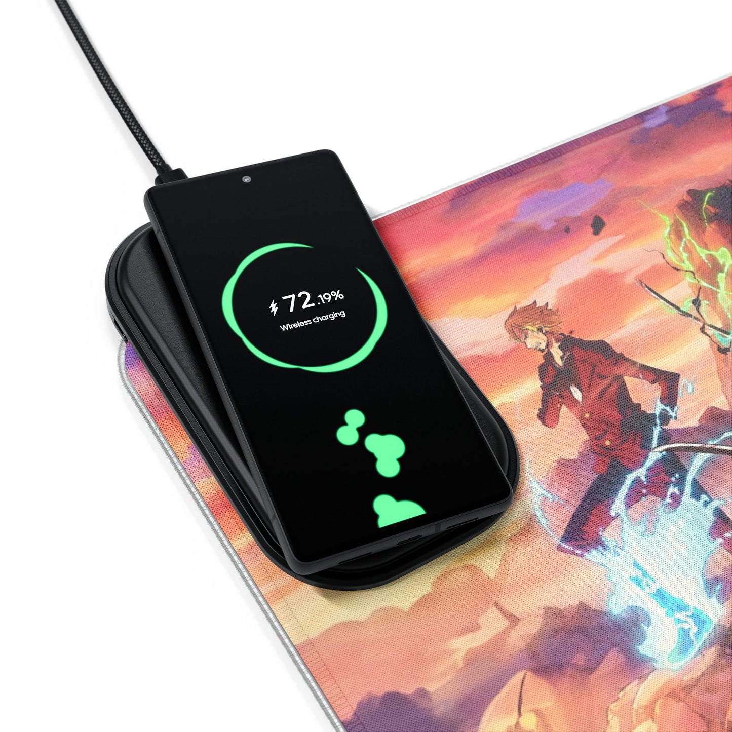 One piece - LED Gaming Mouse Pad with Wireless Charging