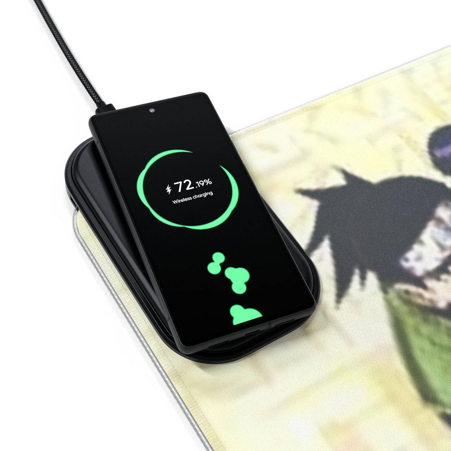 Naruto, LED Gaming Mouse Pad with Wireless Charging