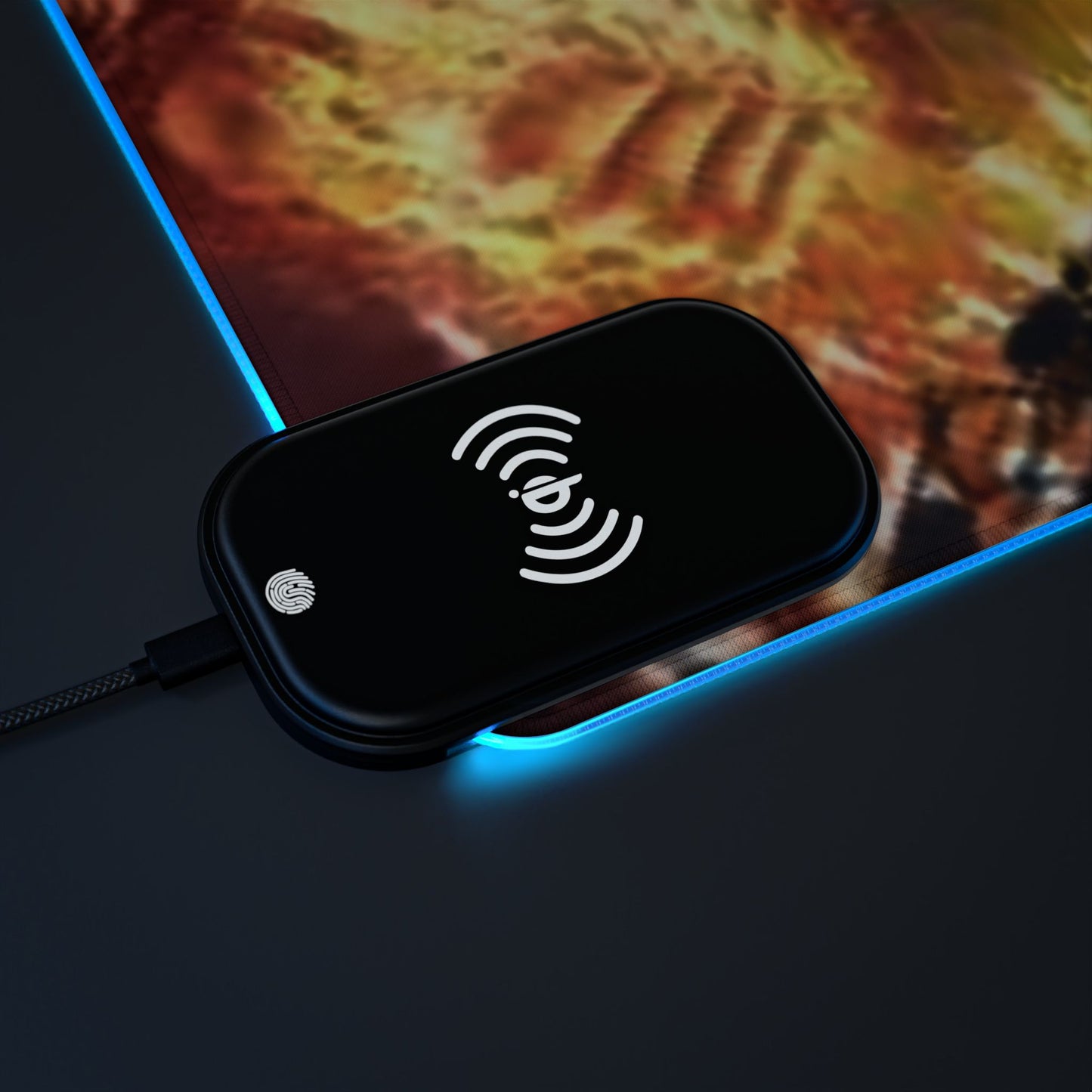 Luffy x Law - LED Gaming Mouse Pad with Wireless Charging