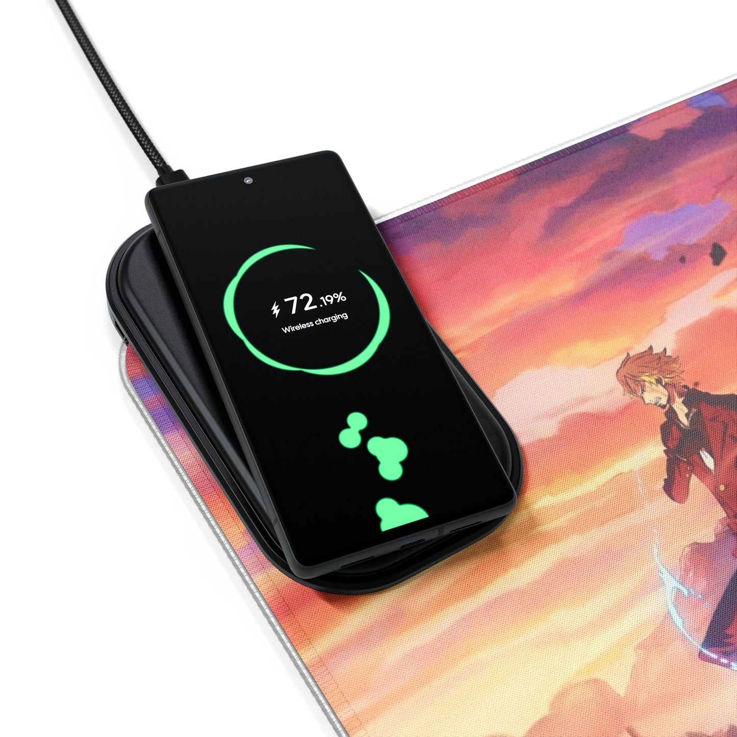 One piece - LED Gaming Mouse Pad with Wireless Charging