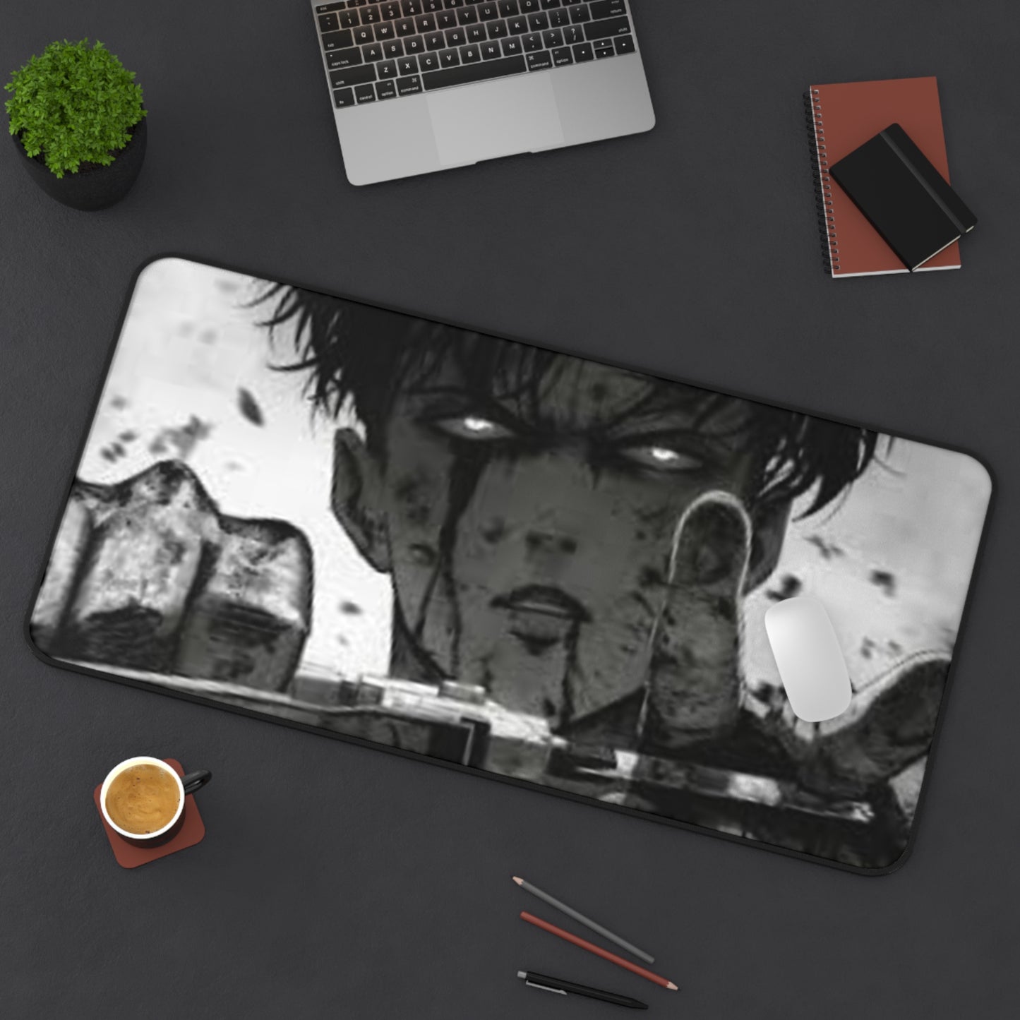 Captain Levi Ackerman, AOT - Anime Desk Mat