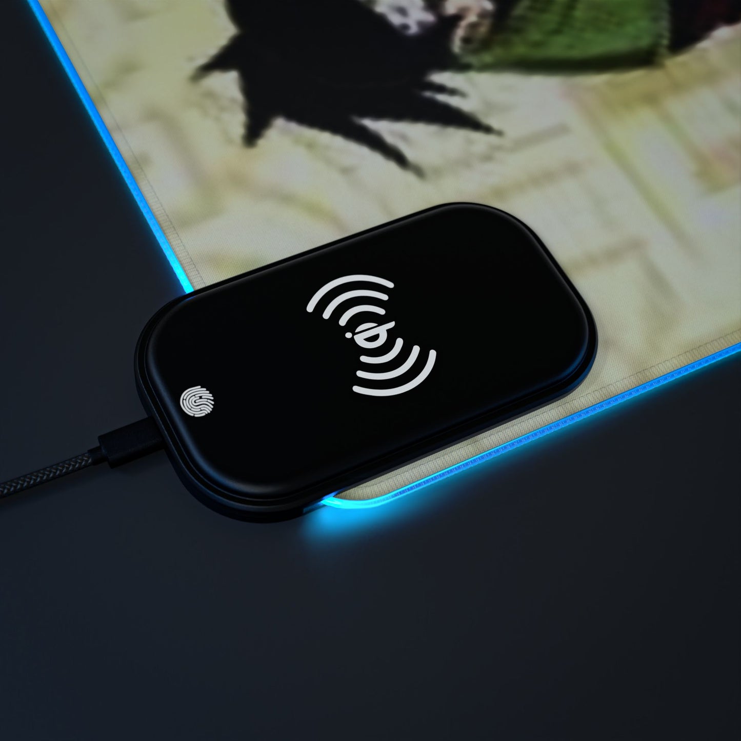 Naruto, LED Gaming Mouse Pad with Wireless Charging