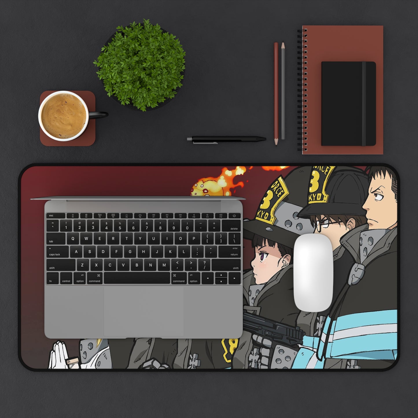 Fire Force, company 8 - Anime Desk Mat