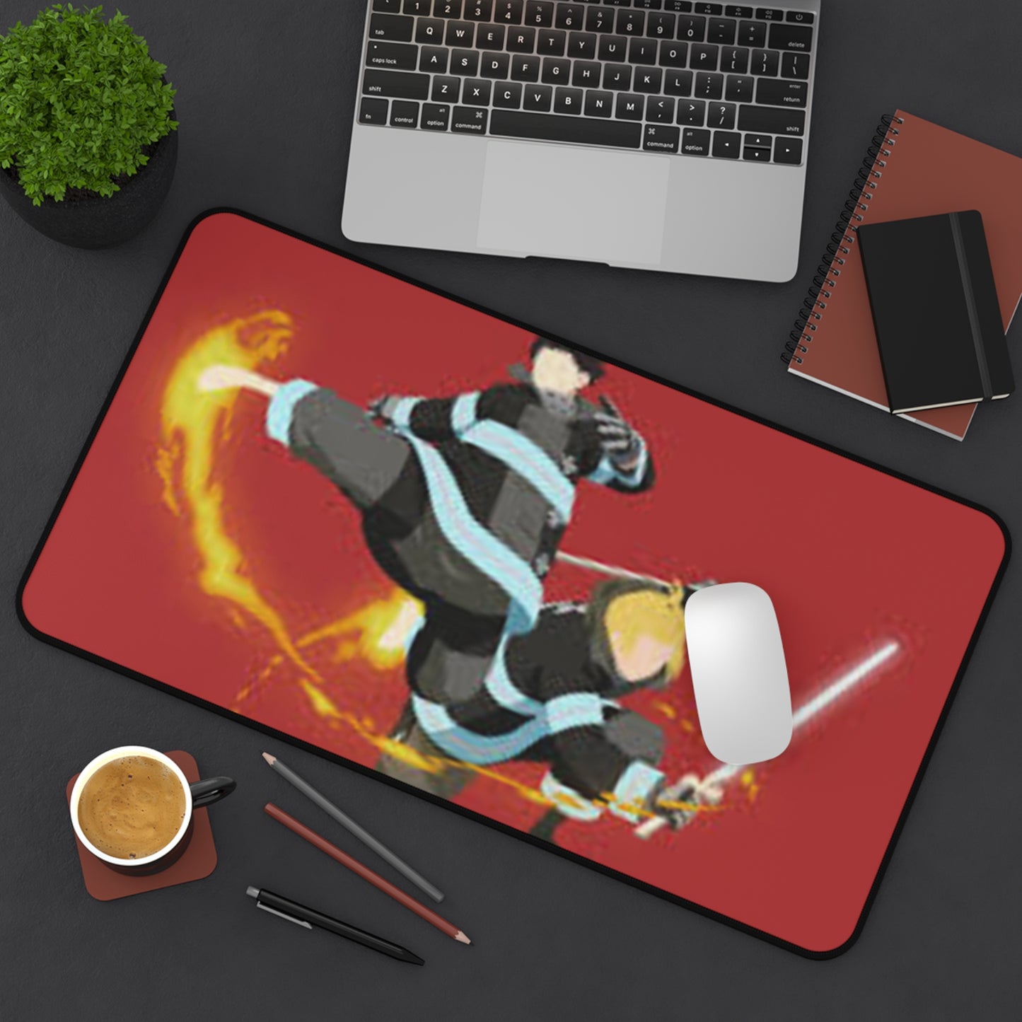 Fire force, Shinra x Arthur - Anime Desk Mat