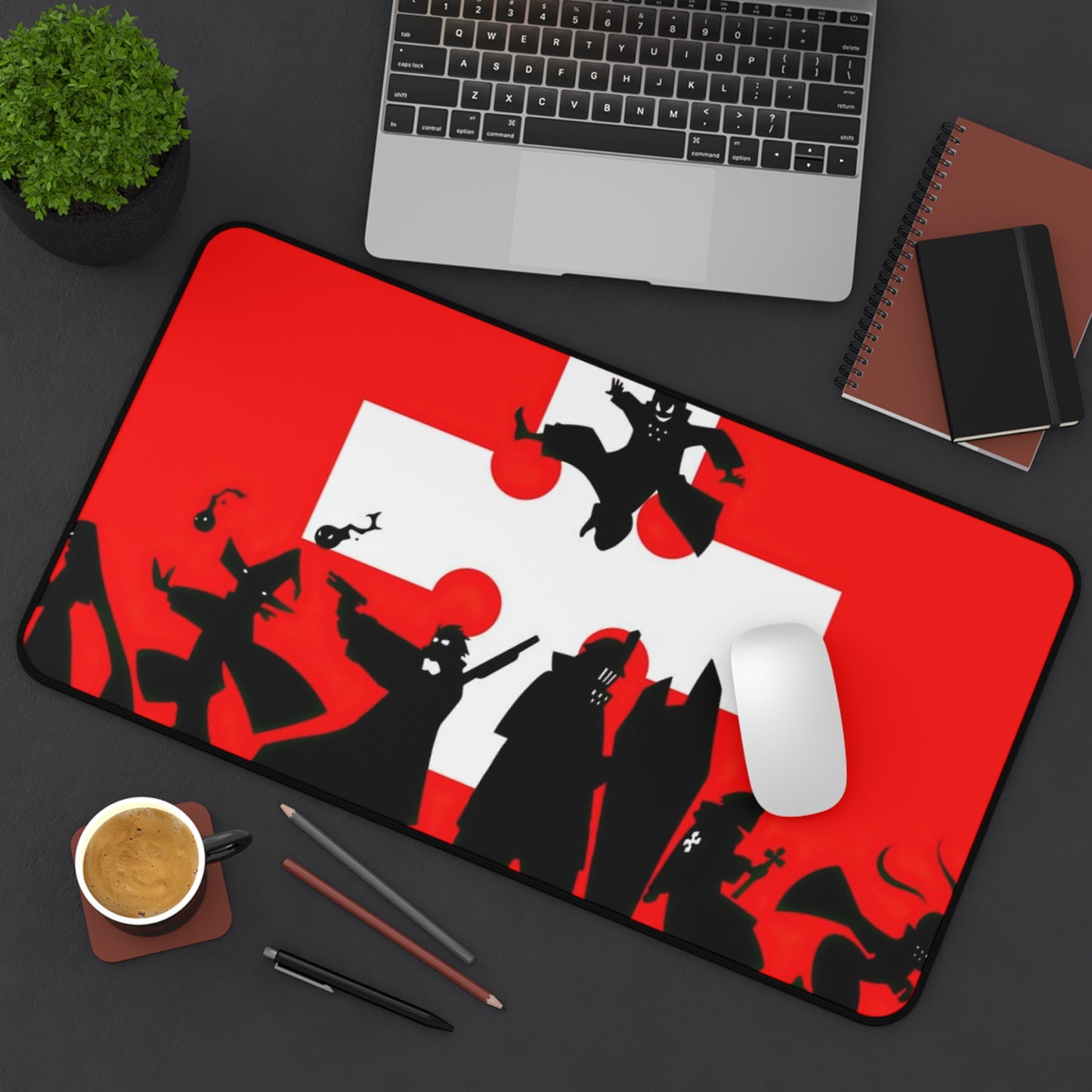 Fire force, company 8 - Anime-Inspired Desk Mat