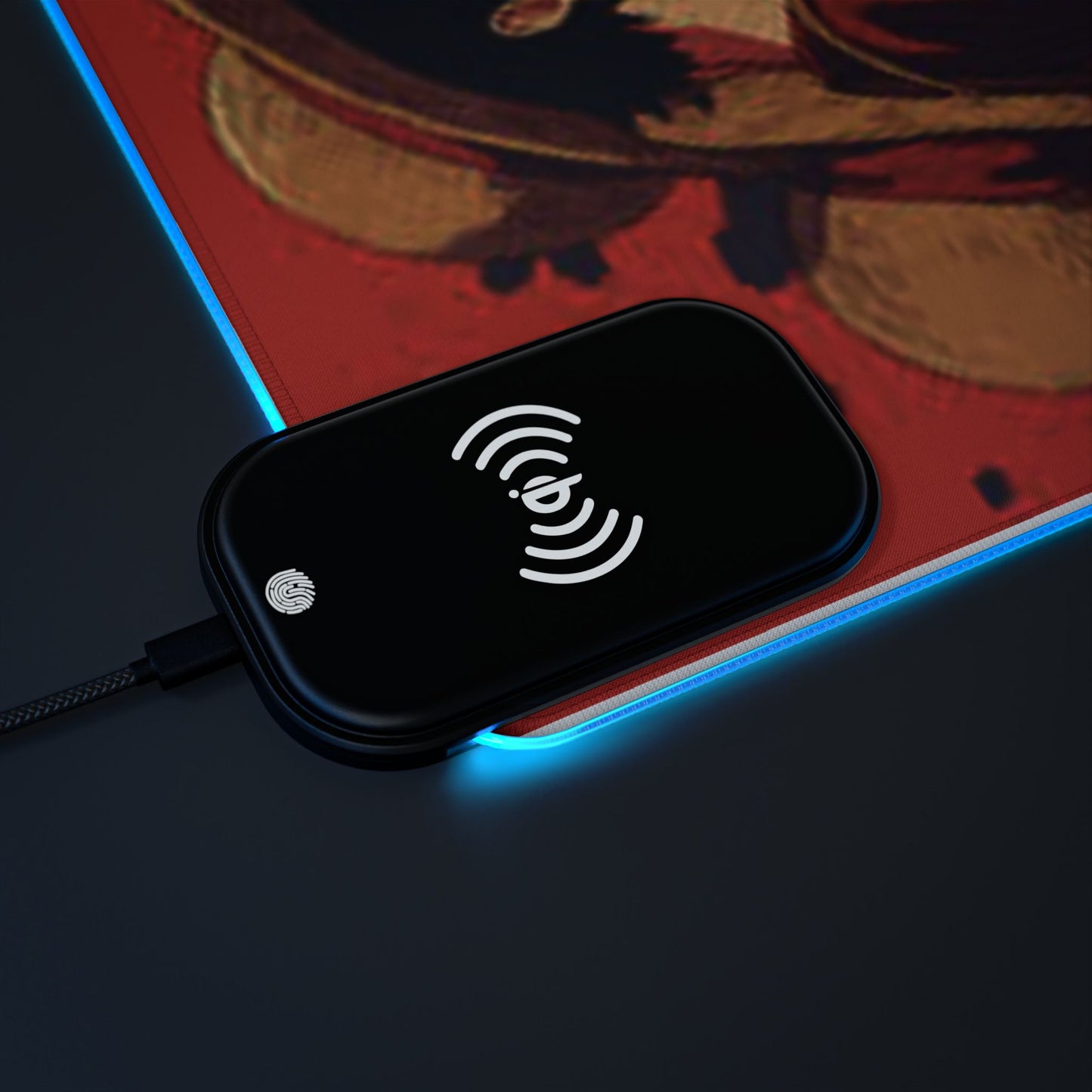 Luffy, One piece - LED Wireless Charging Gaming Mouse Pad