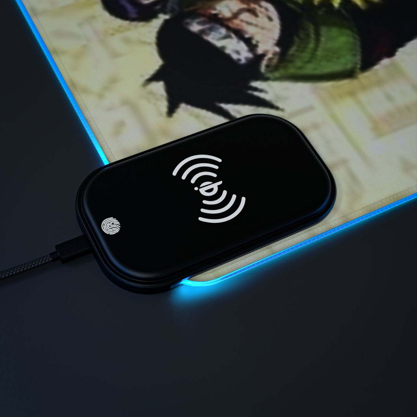 Naruto, LED Gaming Mouse Pad with Wireless Charging