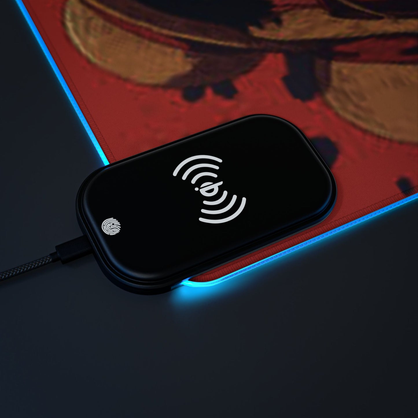 Luffy, One piece - LED Wireless Charging Gaming Mouse Pad